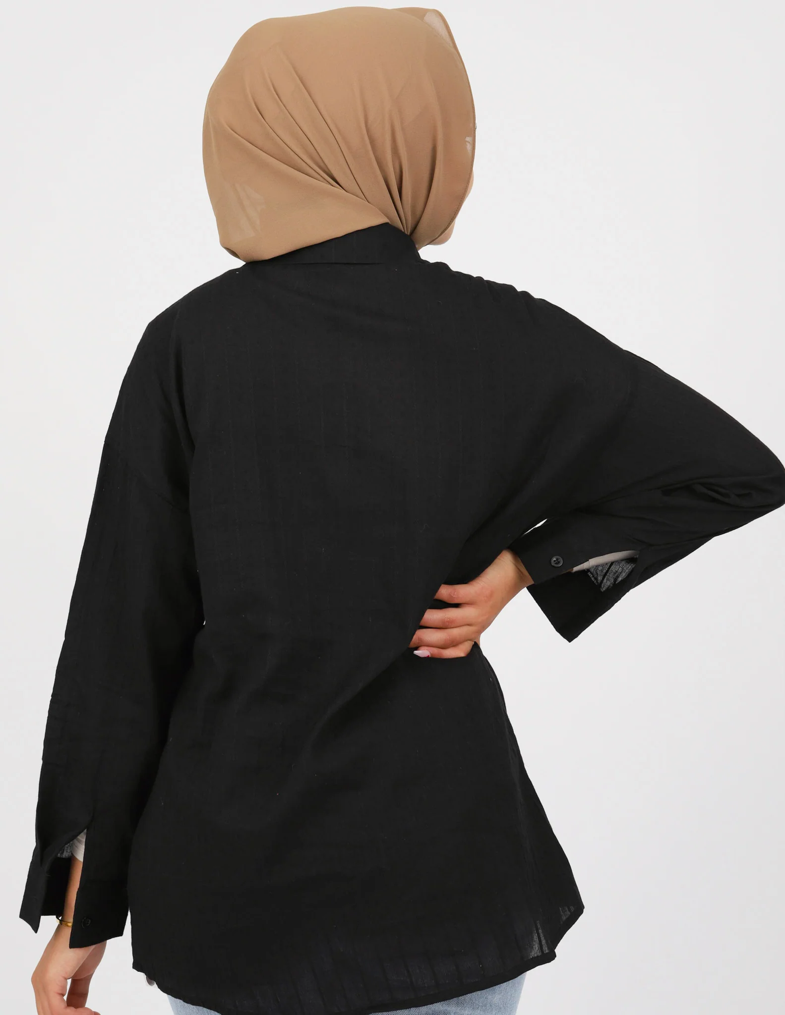 Pin Stripe Detailed Knot Shirt - Image 7