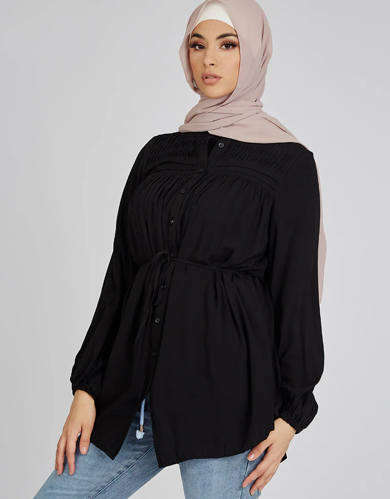 Pleat Top Loop Shirt - Image 10