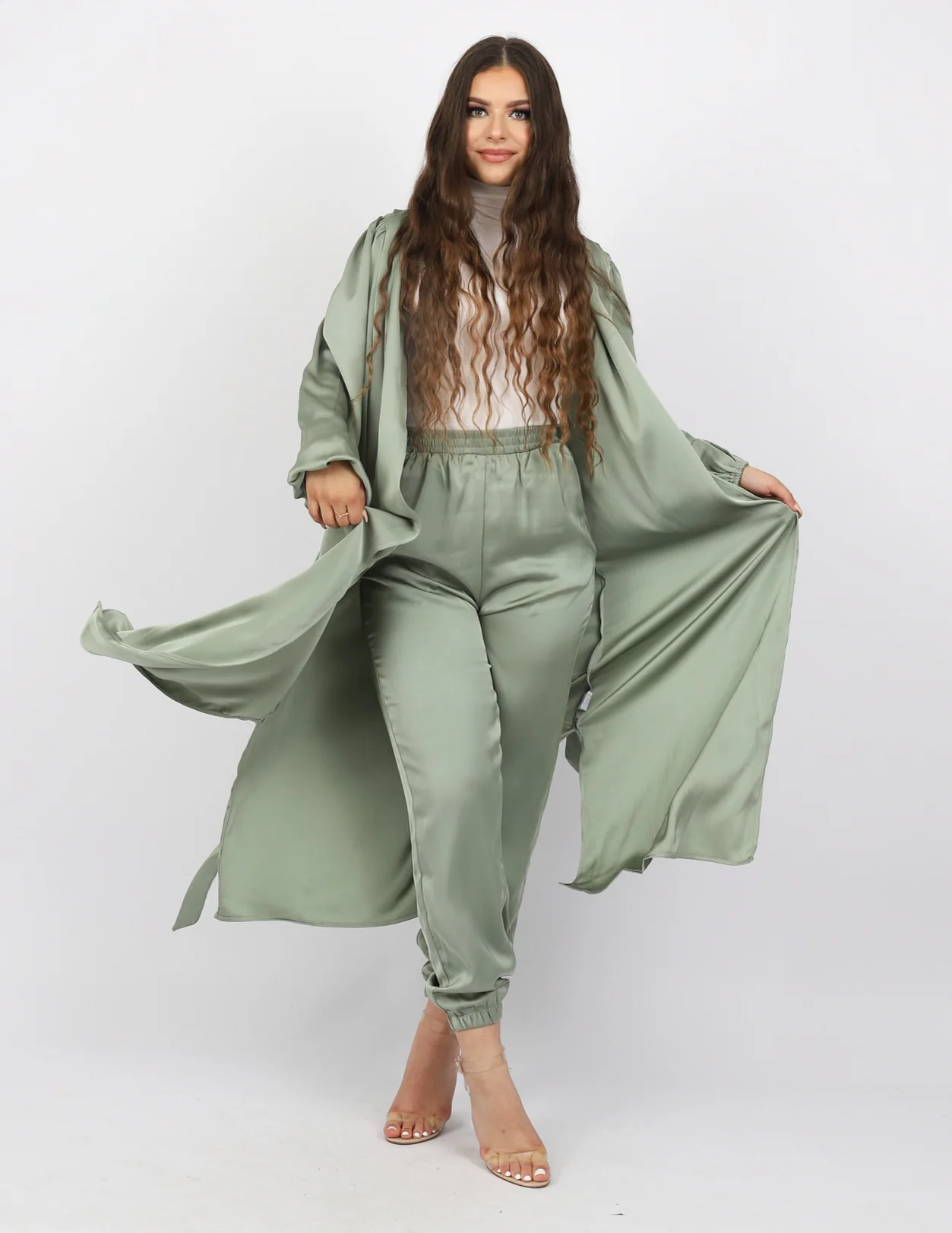 Porsha Satin Cardigan - Image 8