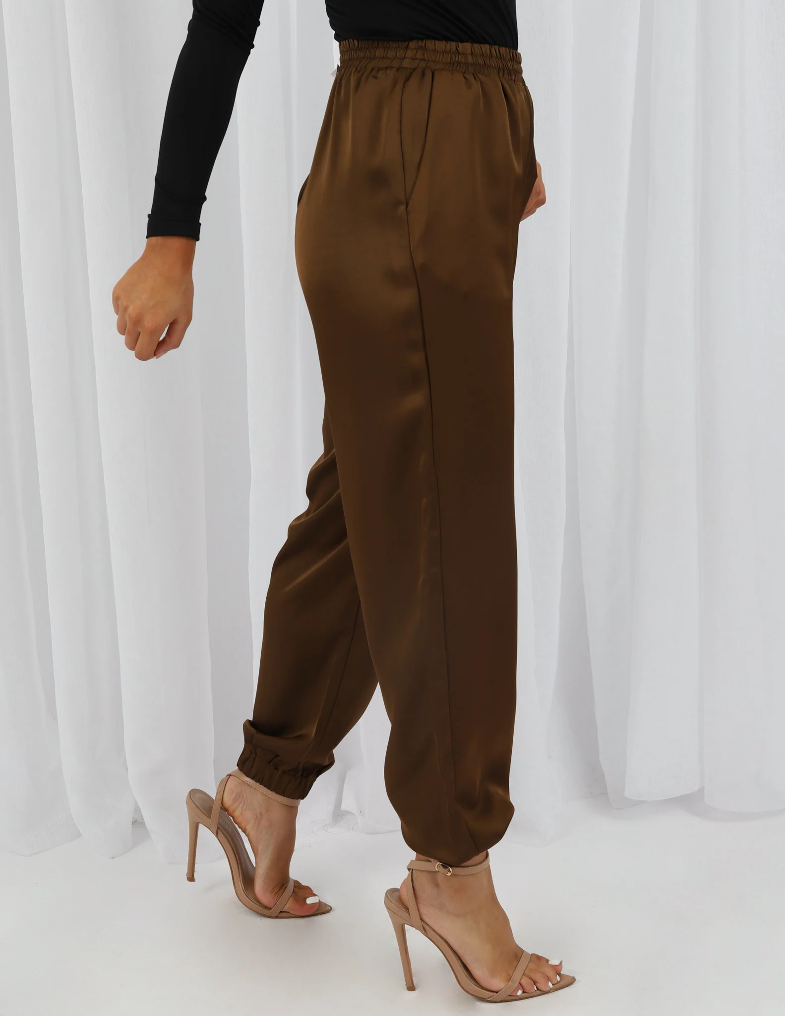 Porsha Satin Chino Pants - Image 9