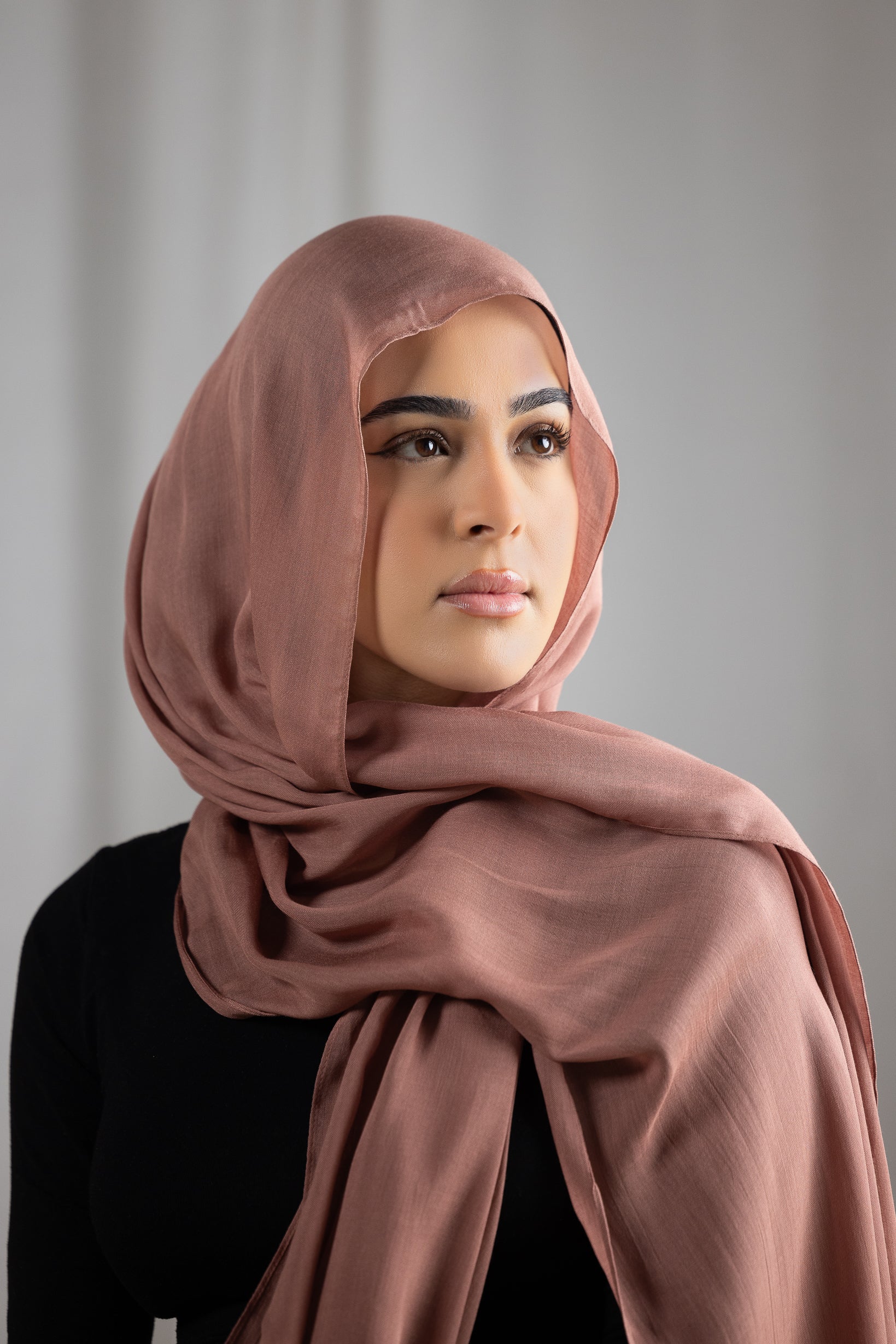 Premium Modal Shawl - Shades of Brown - Image 3