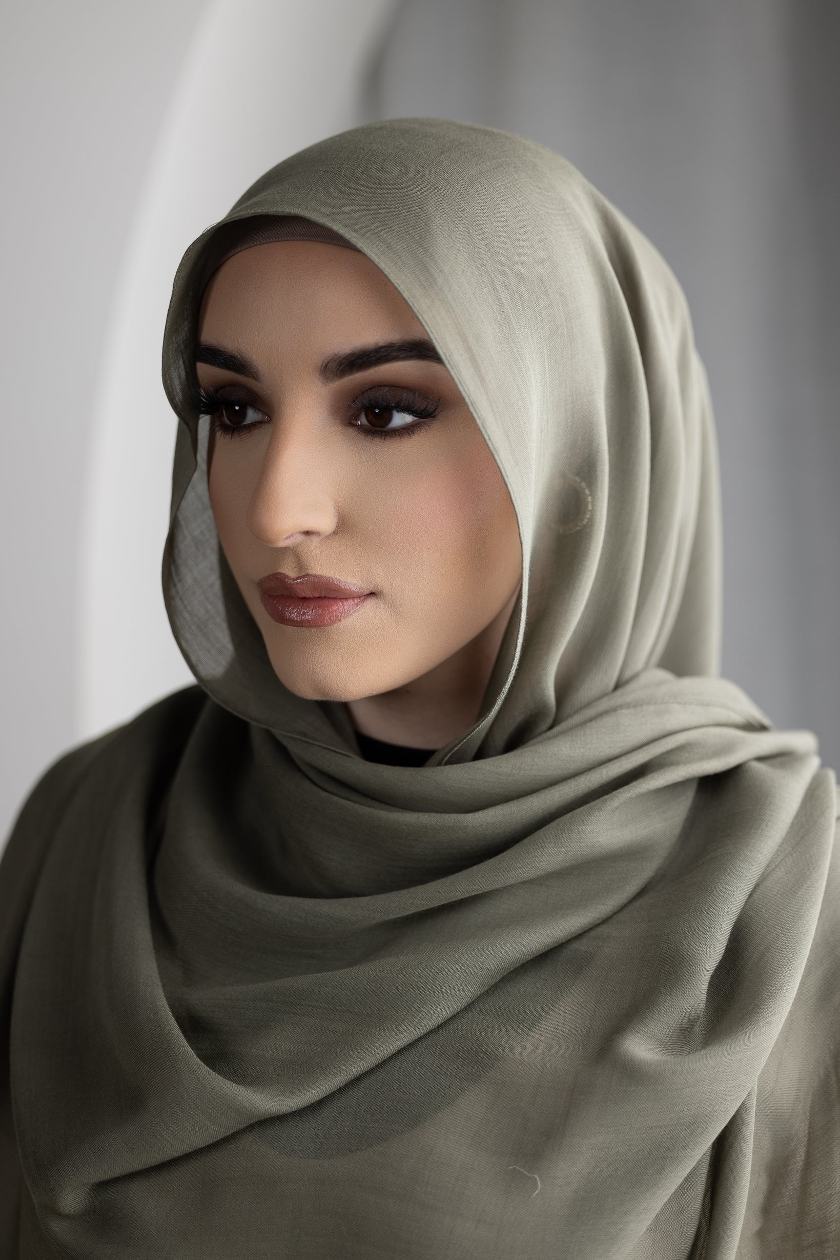 Premium Modal Shawl - Shades of Green - Image 2