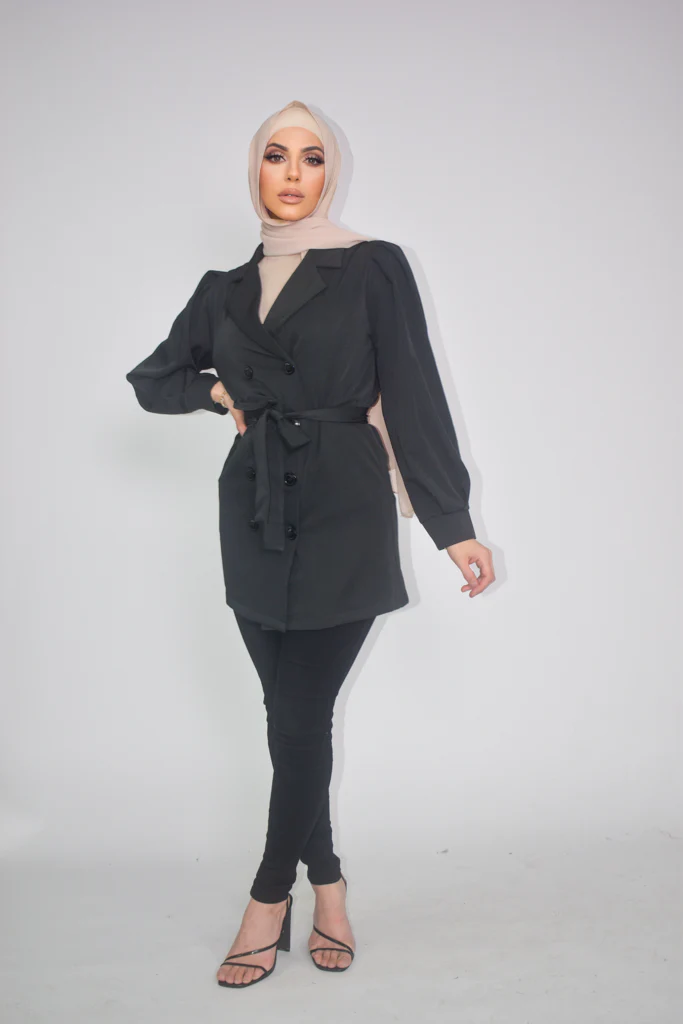 Pristine Check Trench Jacket - Image 2