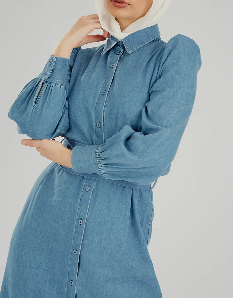 Pristine Denim Dress - Image 3