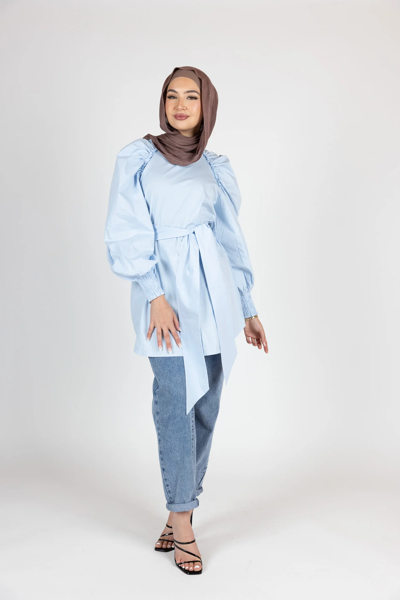 Pristine Tie Loop Blouse - Image 11