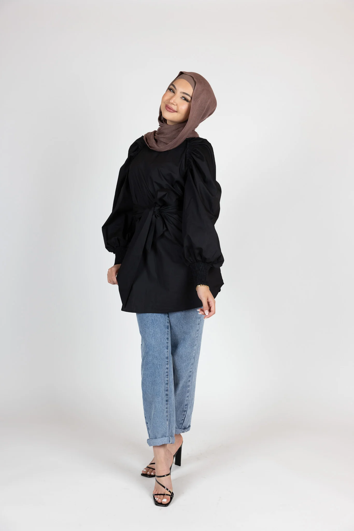 Pristine Tie Loop Blouse - Image 14