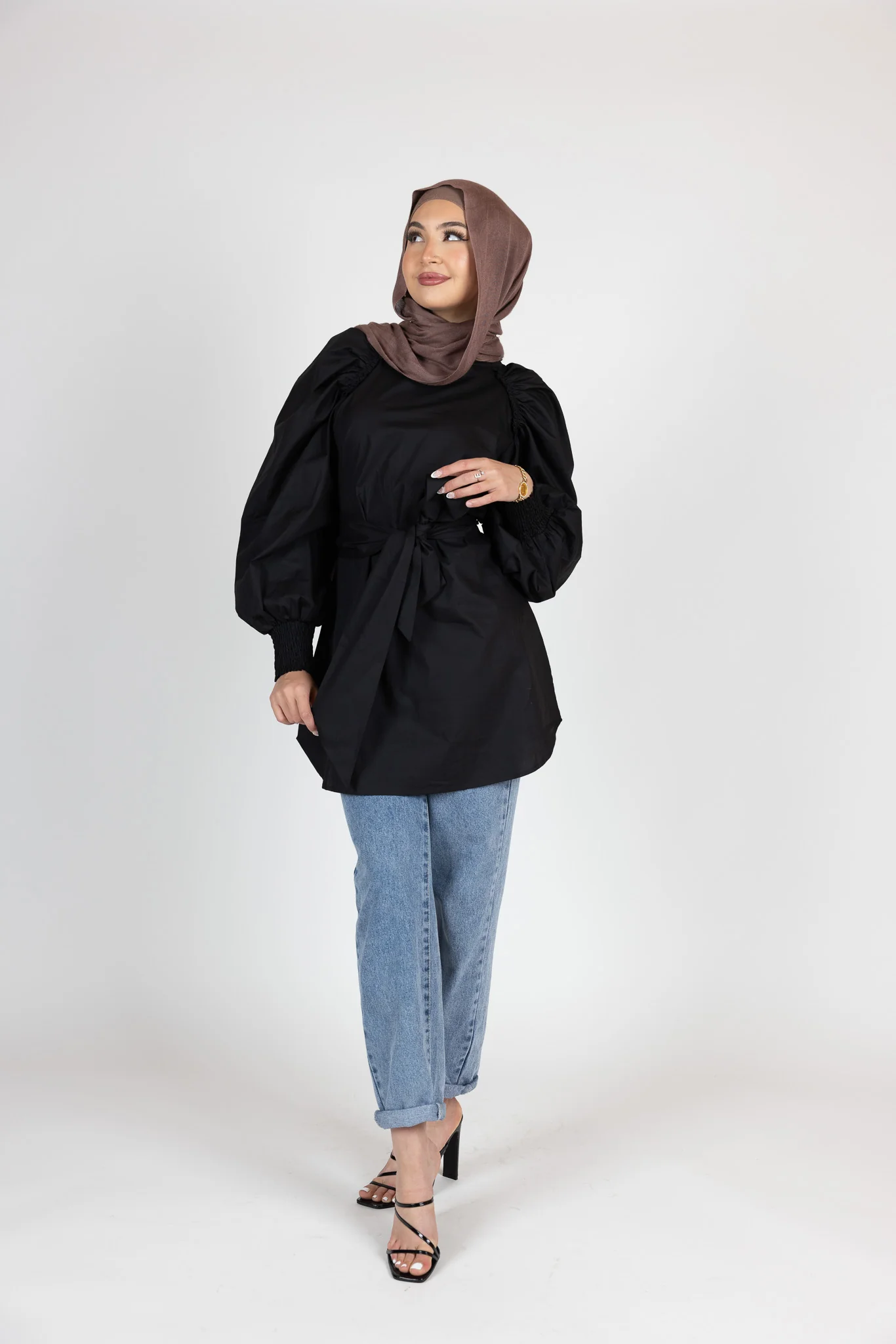 Pristine Tie Loop Blouse - Image 15