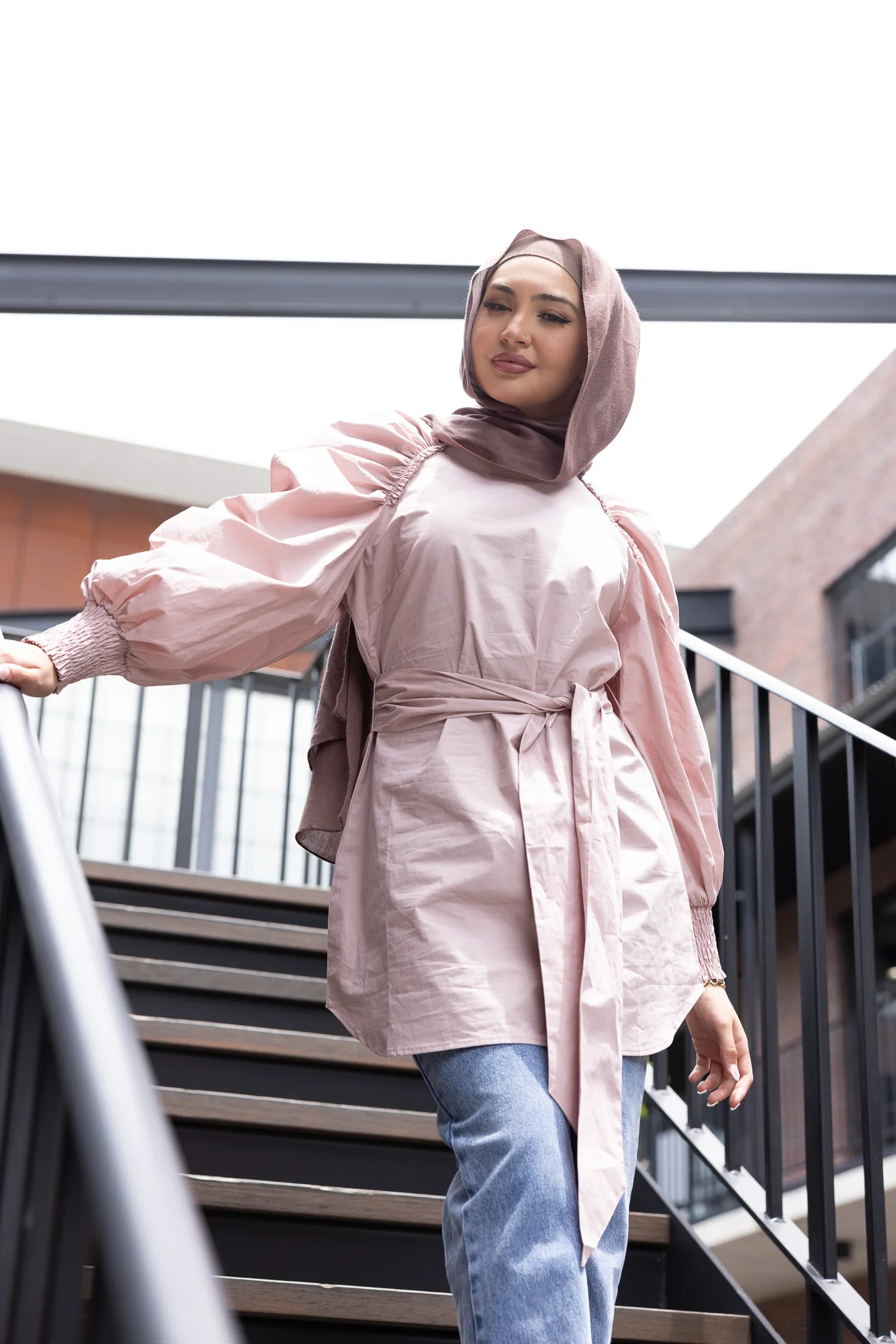 Pristine Tie Loop Blouse - Image 18