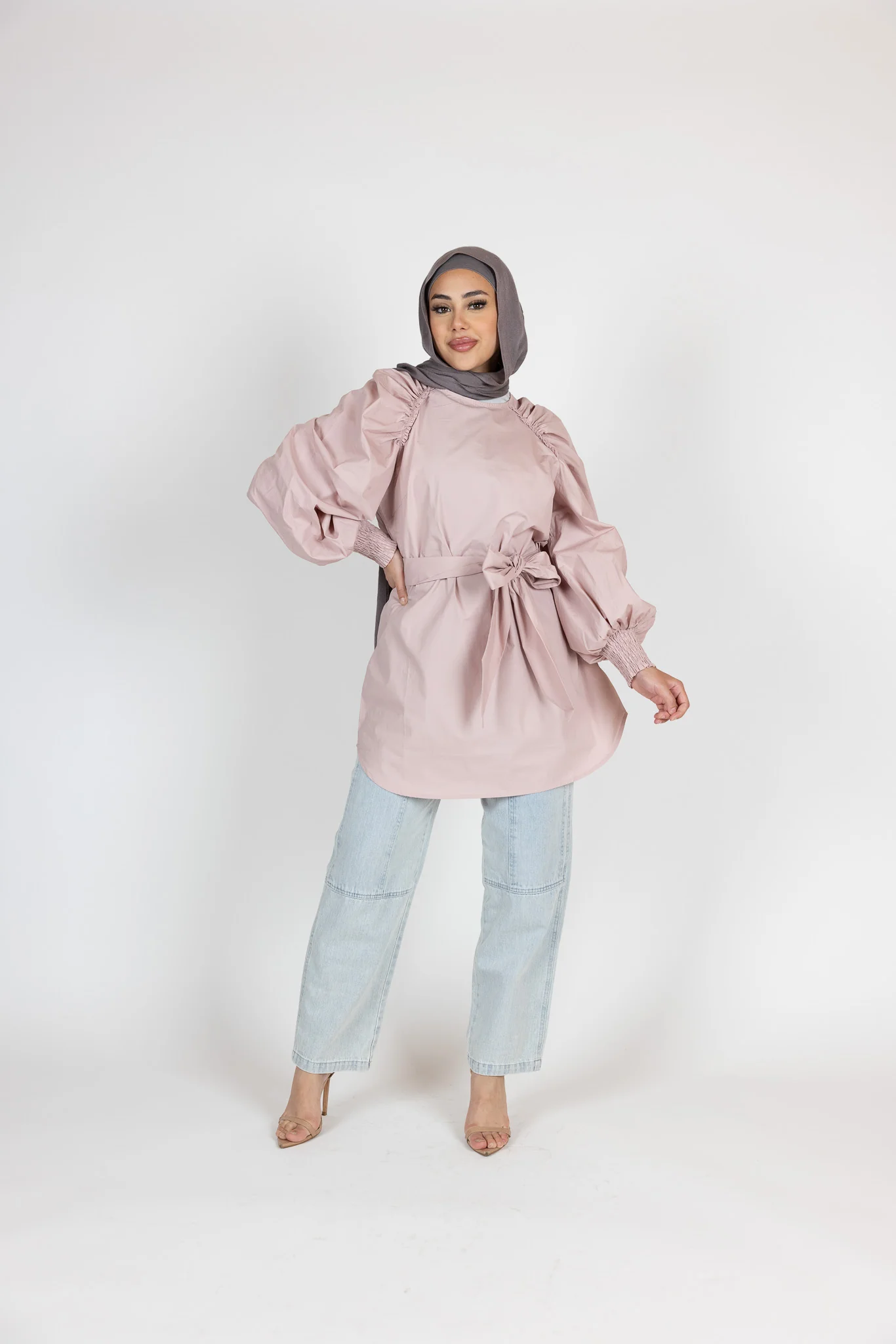 Pristine Tie Loop Blouse - Image 20