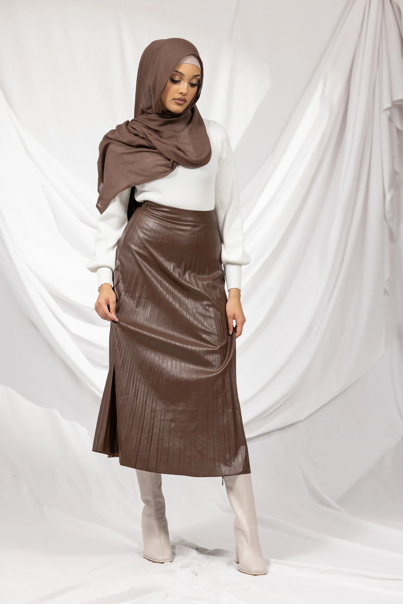 PU Pleated Skirt - Image 11