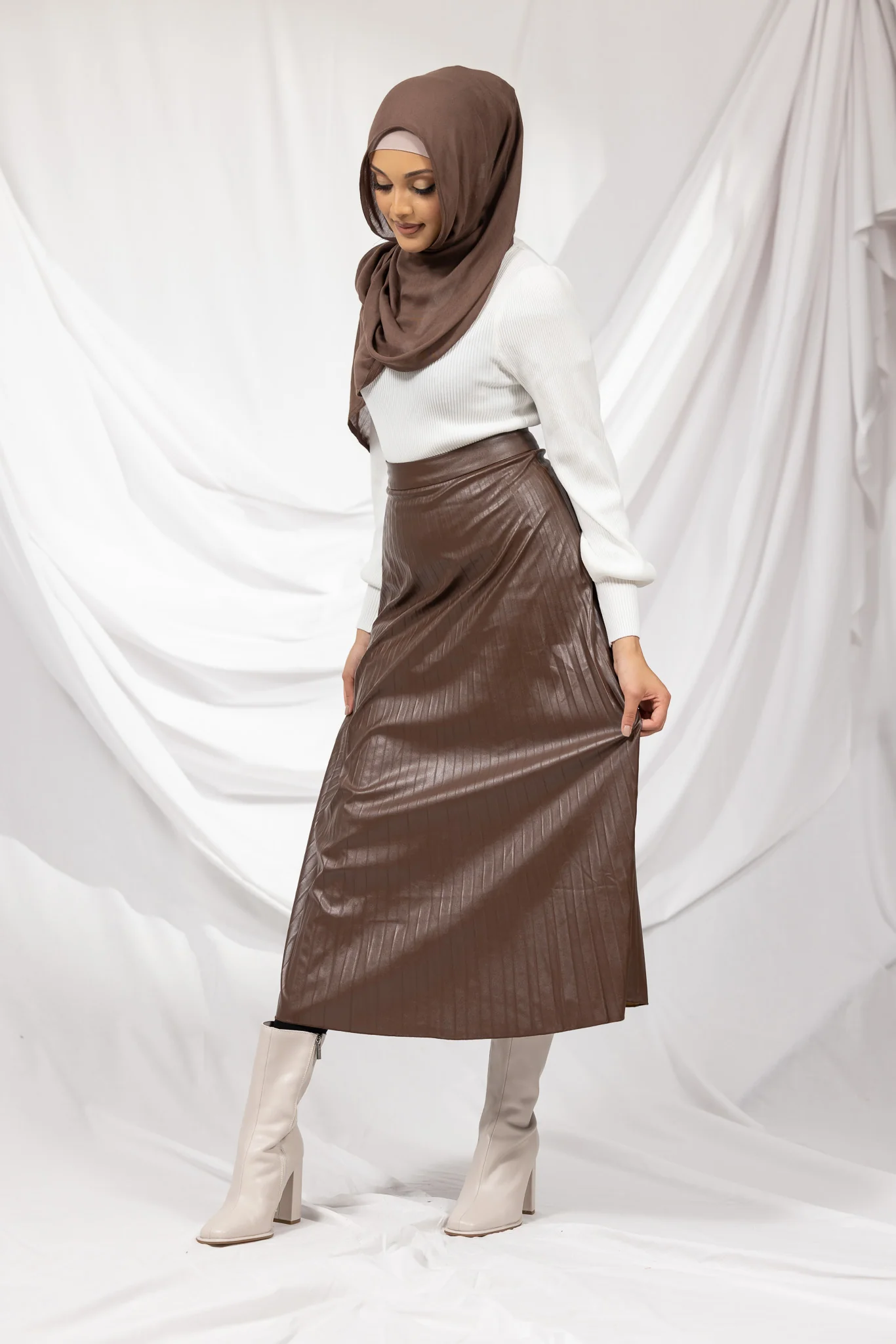 PU Pleated Skirt - Image 9