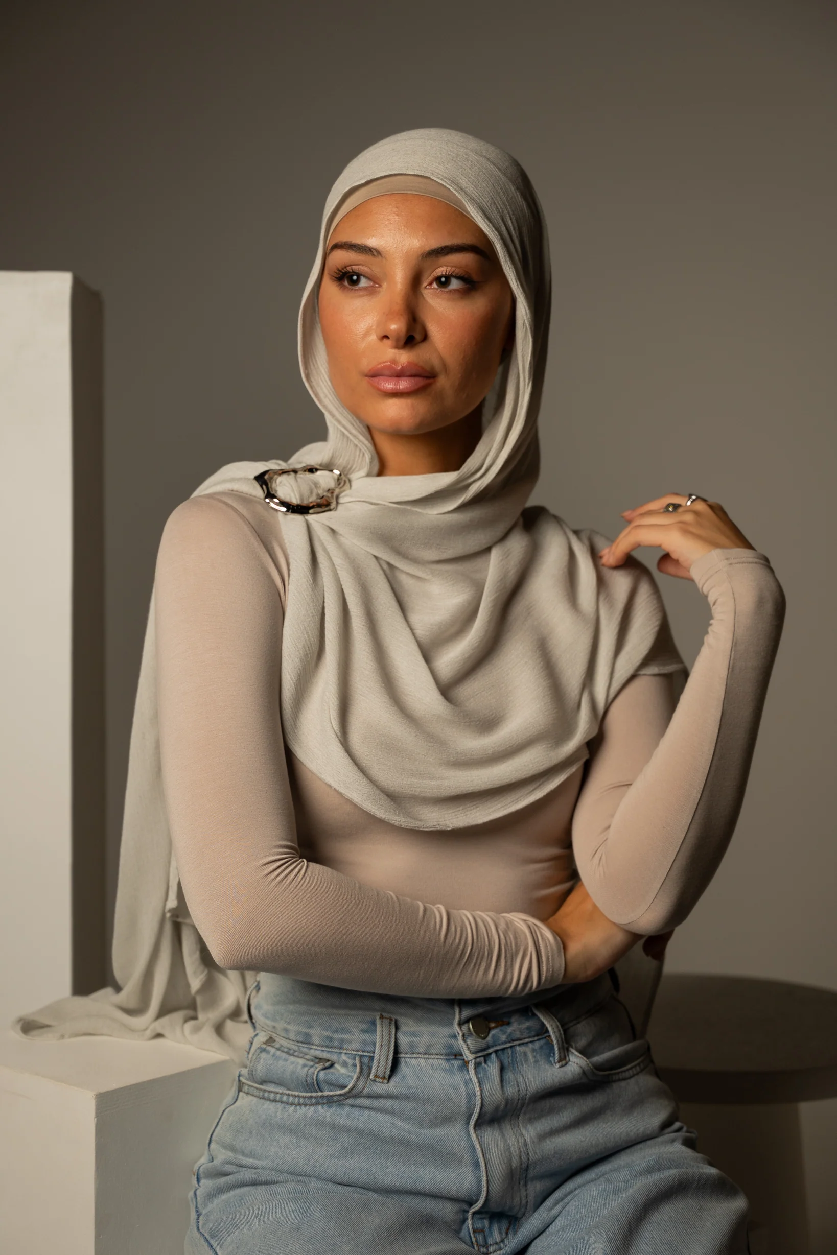 Rayon Crepe Shawl - Light Shades - Image 9