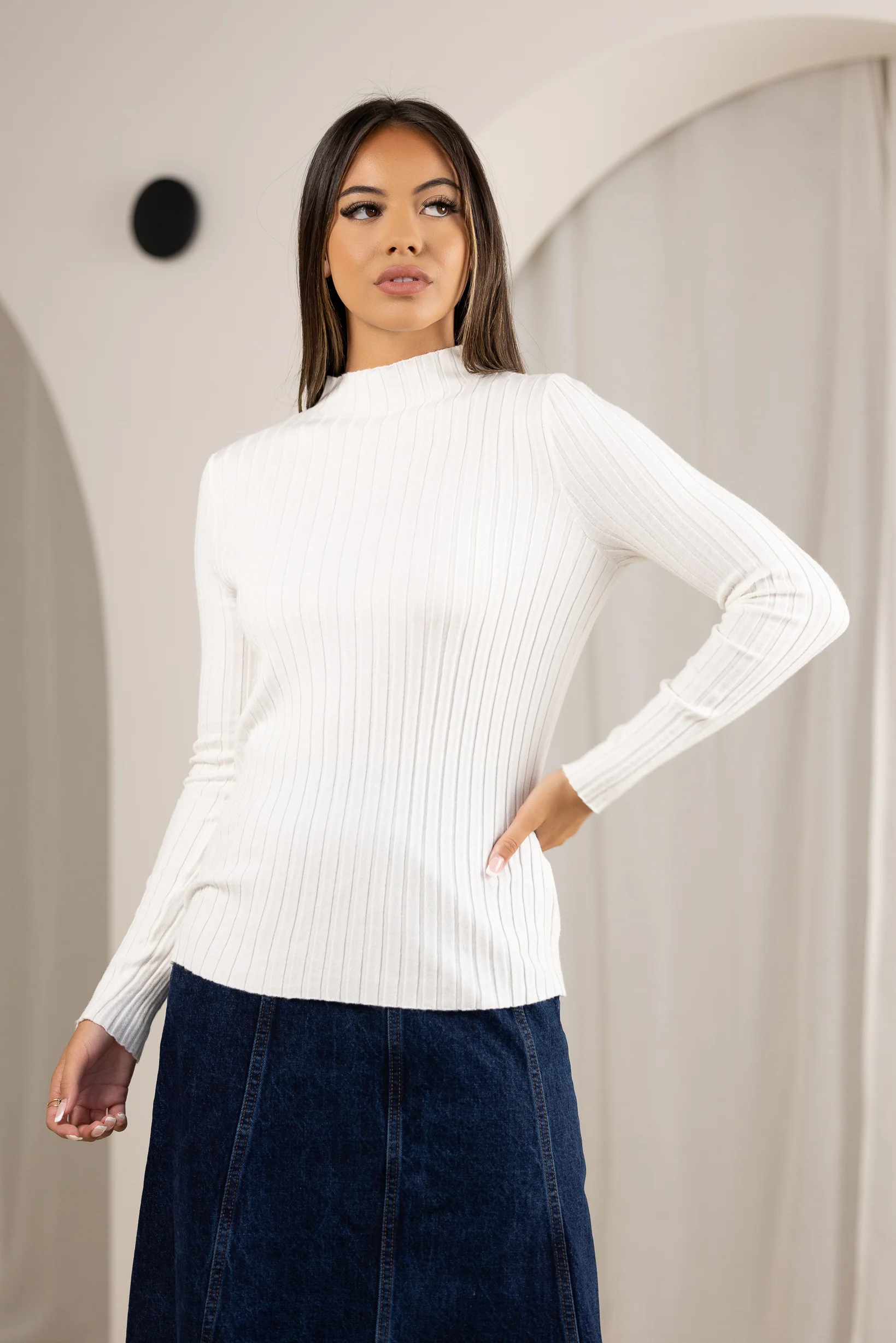 Ribbed Knitted Top - Image 2