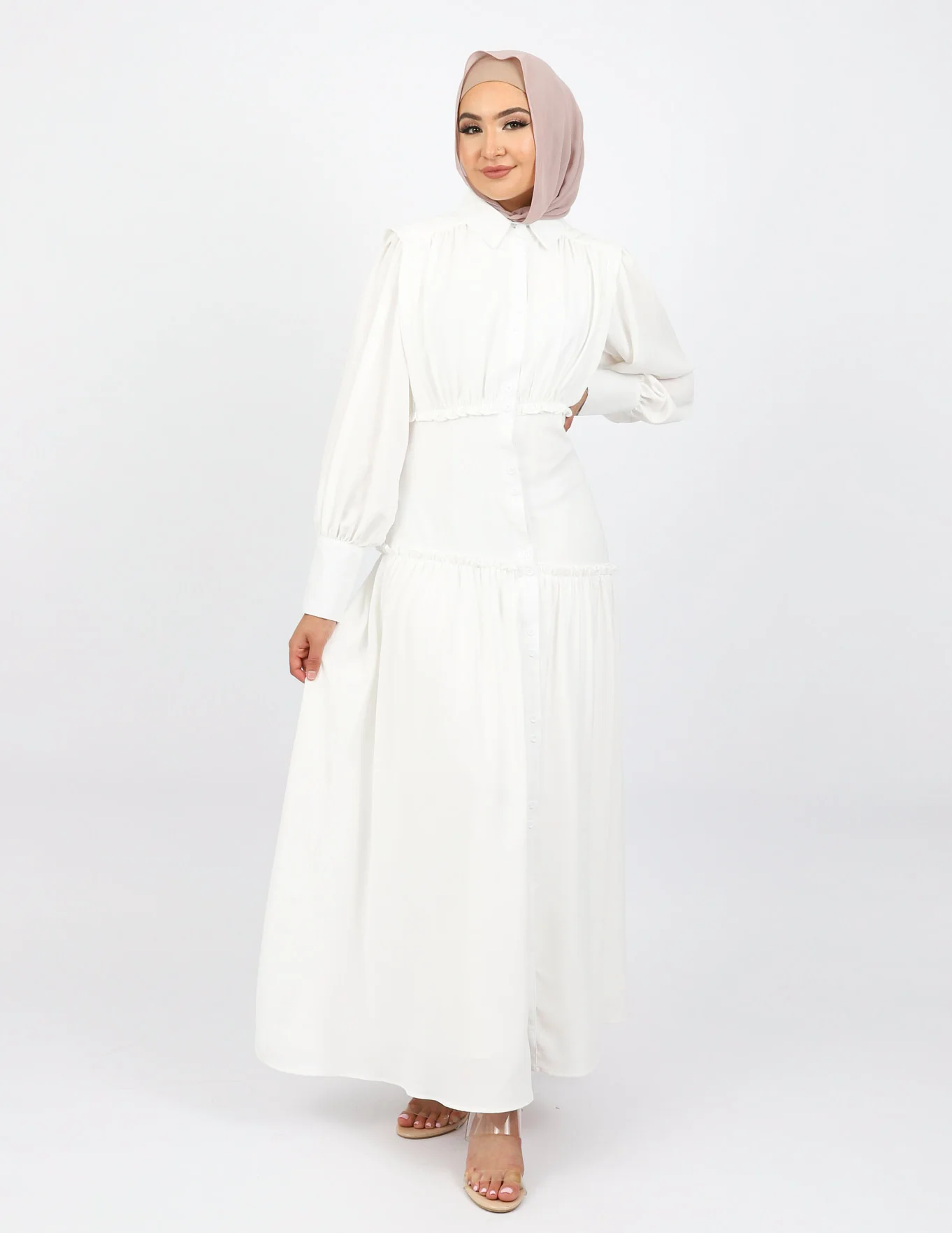 Riya Waist Detail Maxi Dress
