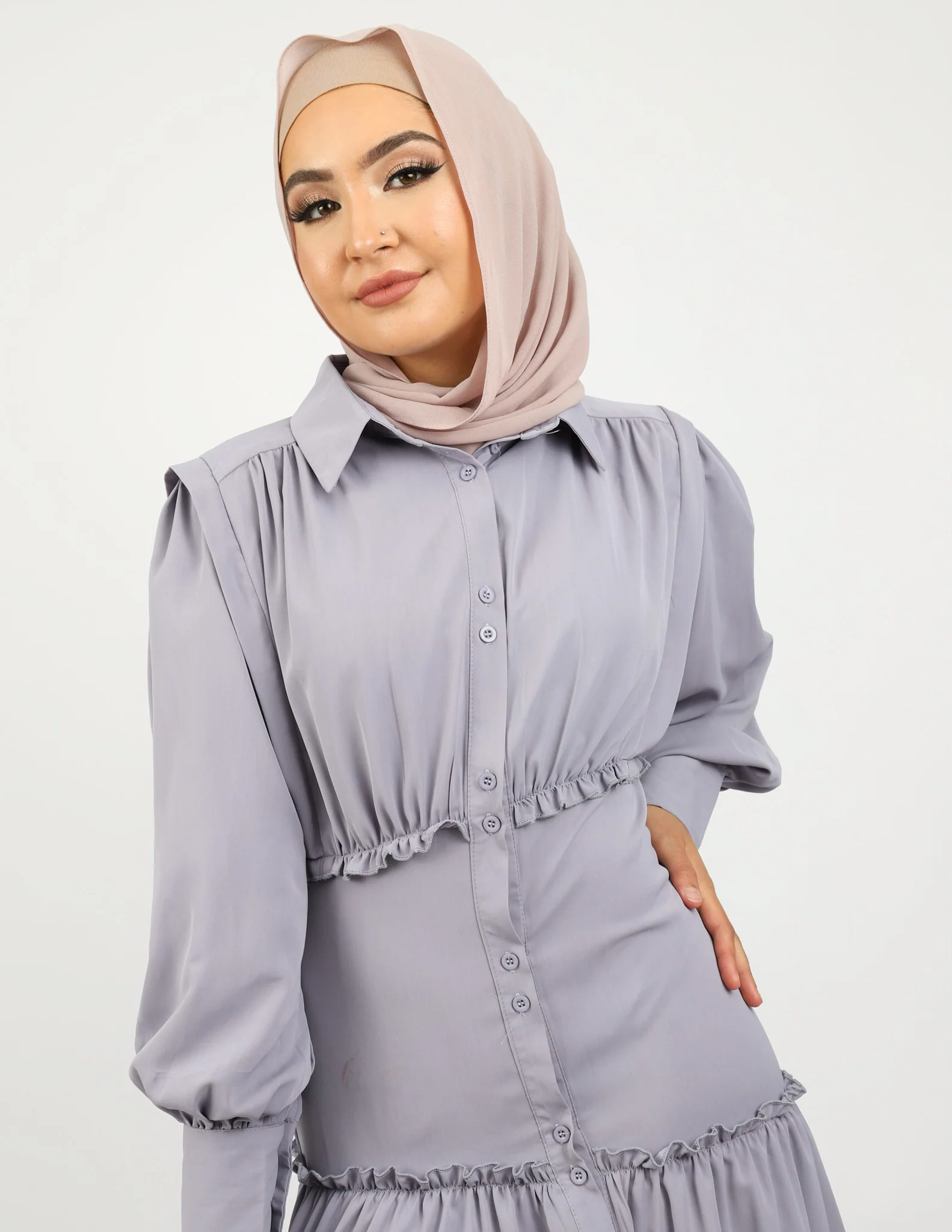 Riya Waist Detail Maxi Dress - Image 11