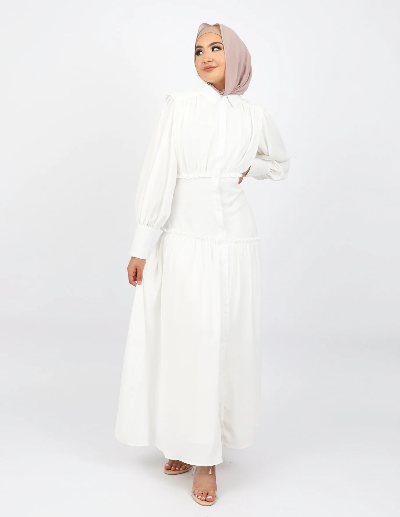 Riya Waist Detail Maxi Dress - Image 3