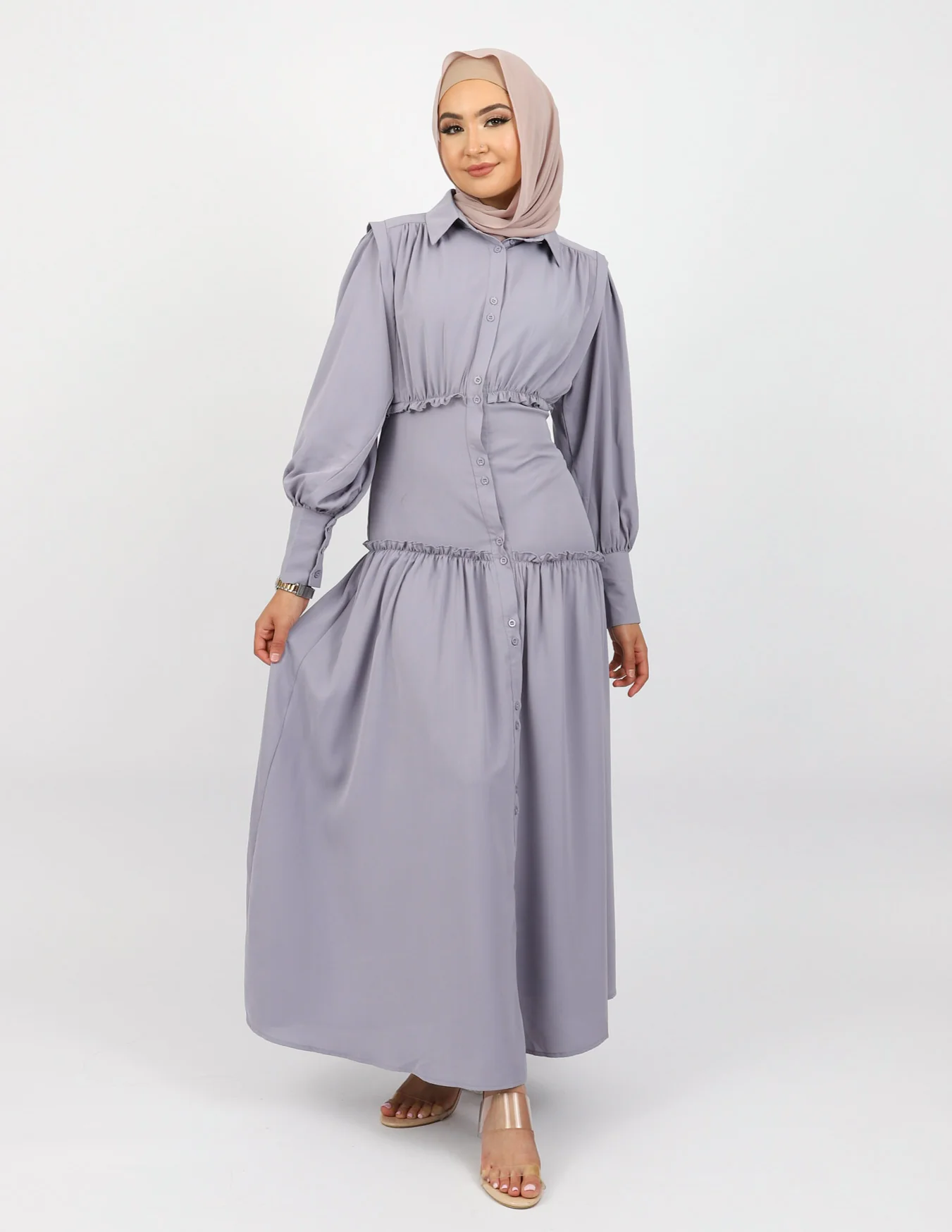 Riya Waist Detail Maxi Dress - Image 8