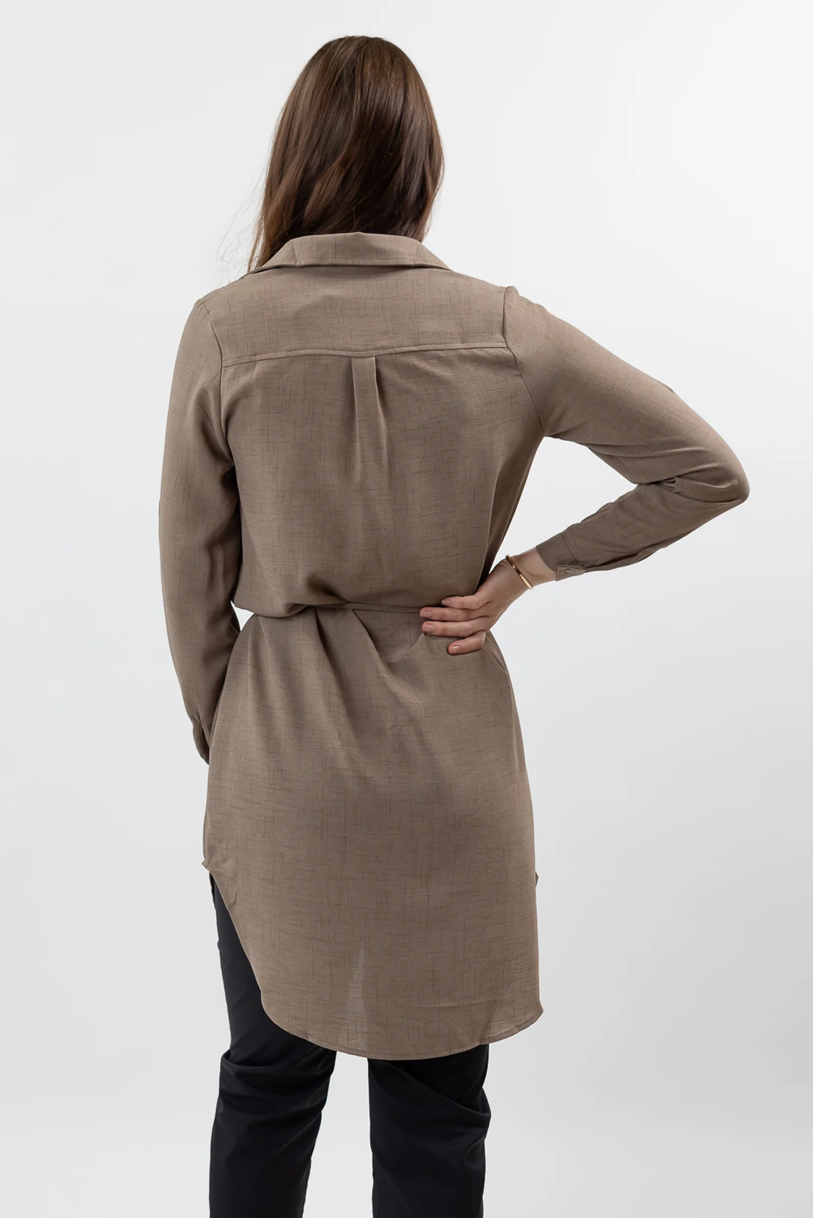 Roll Sleeve Loop Top - Light Shades - Image 8