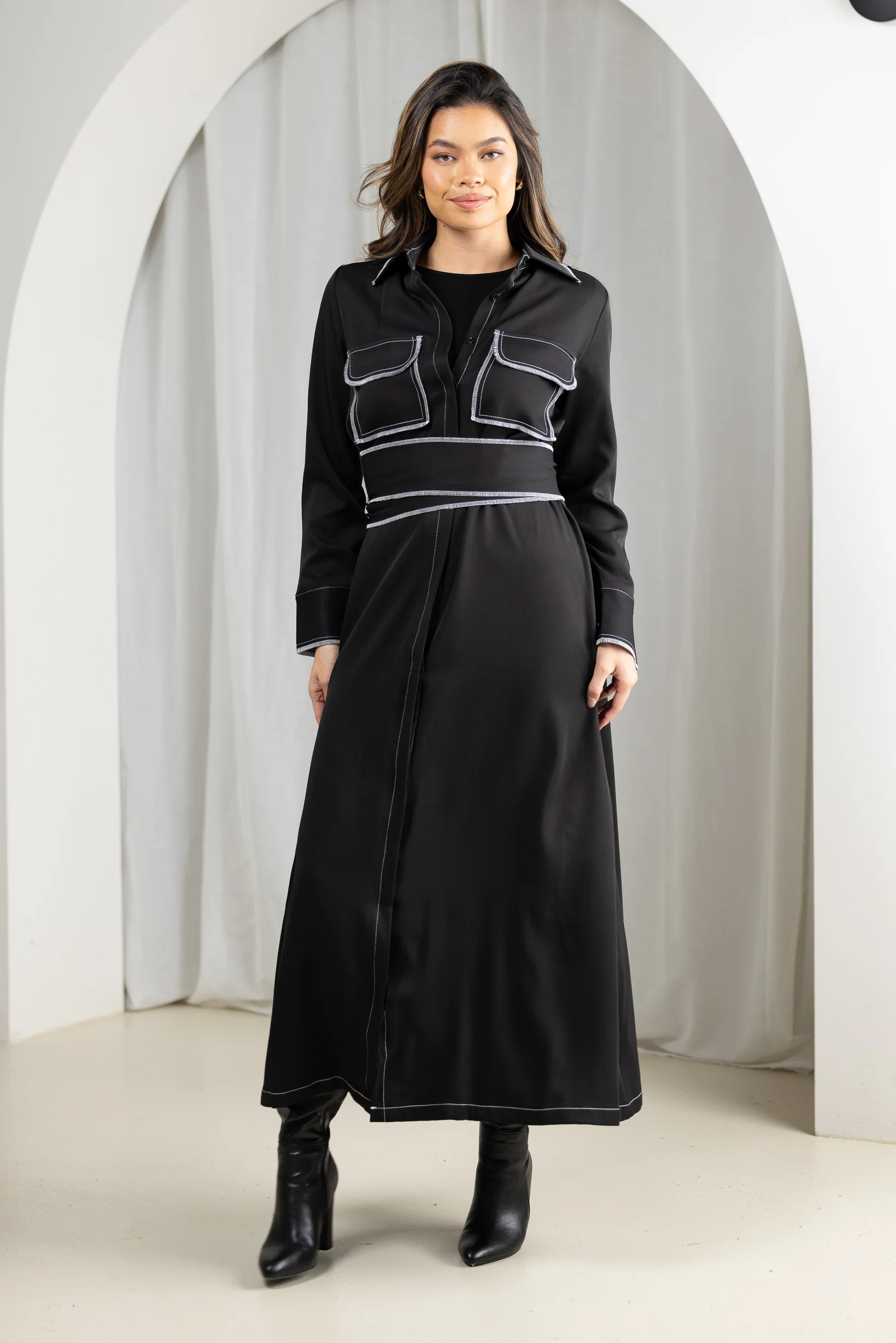 Romano Detailed Maxi Dress - Image 10