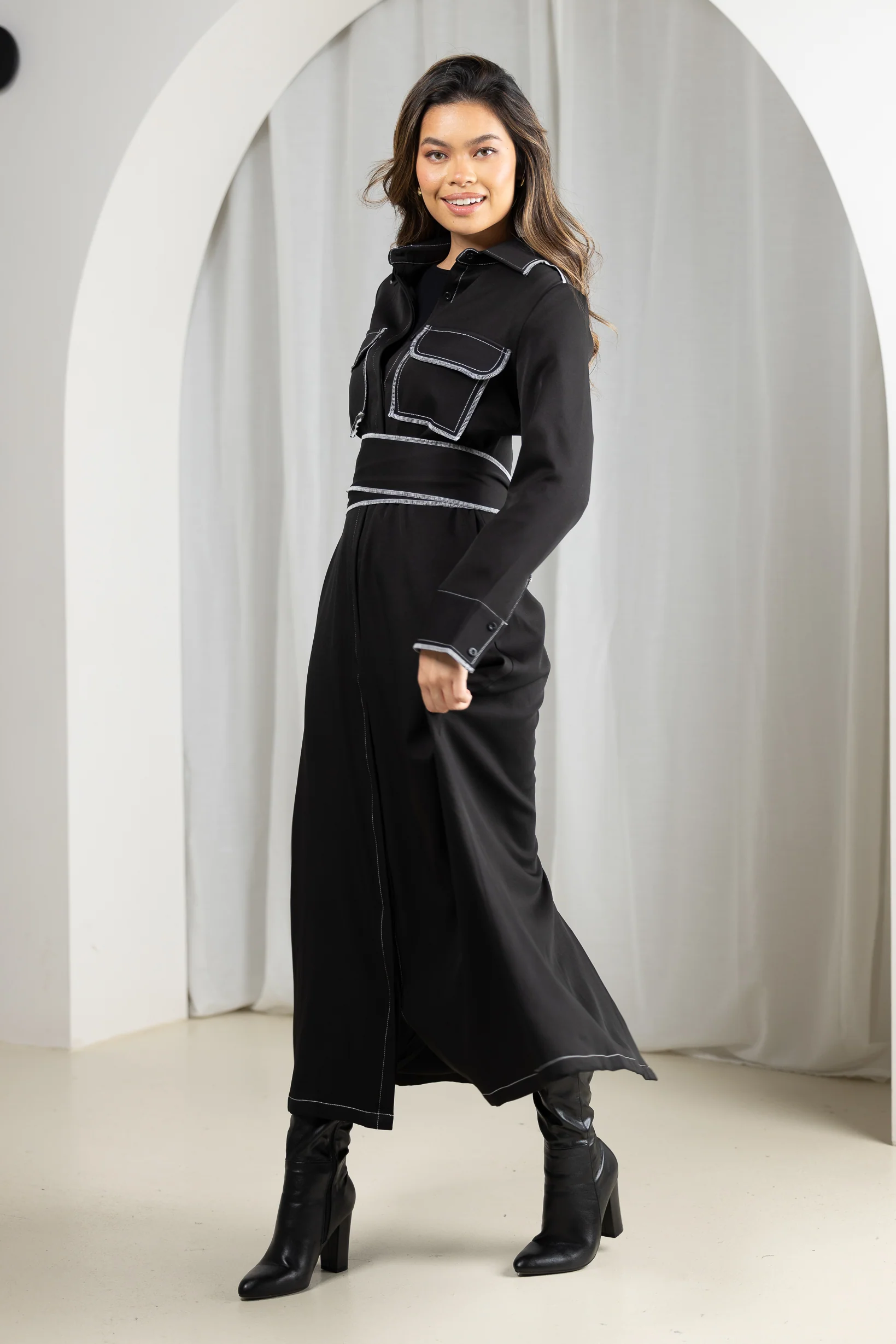 Romano Detailed Maxi Dress - Image 11