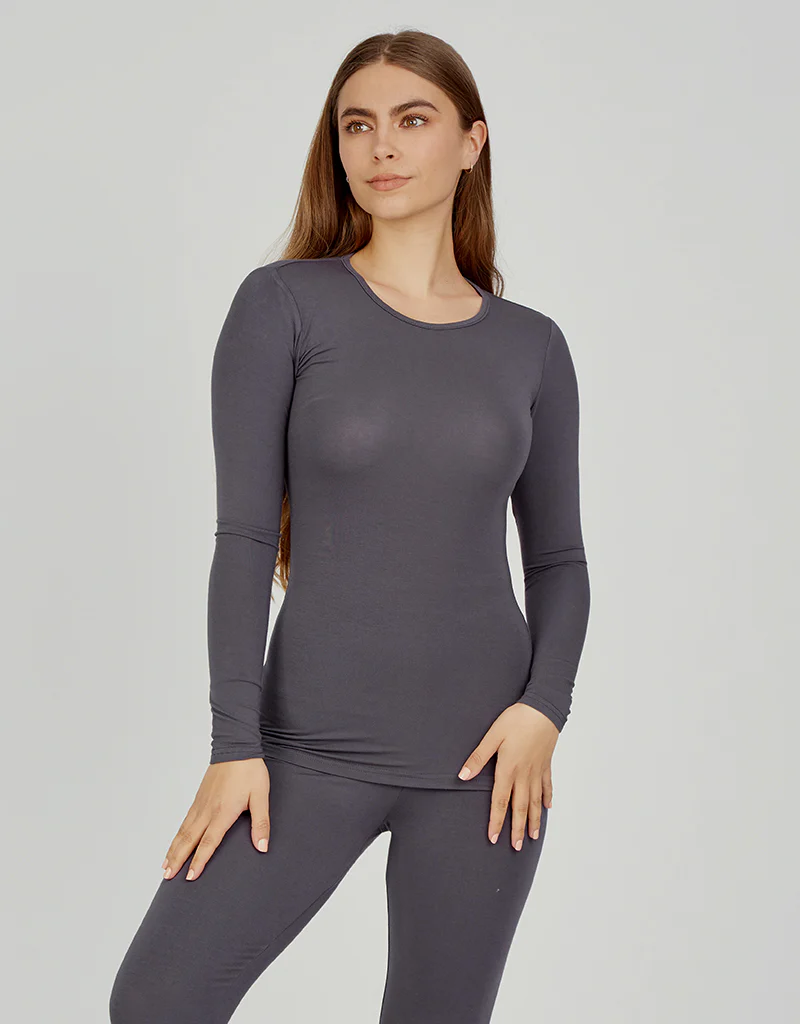 Round Neck Cotton Body Top - Dark Shades - Image 19
