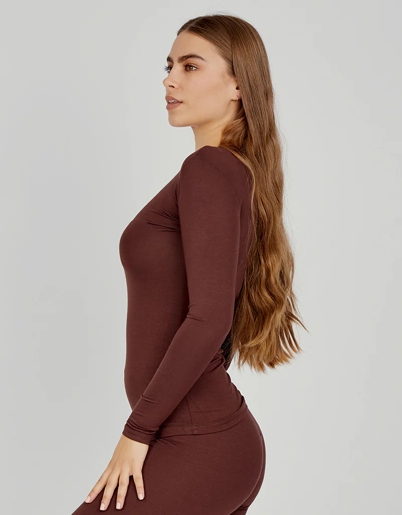 Round Neck Cotton Body Top - Dark Shades - Image 26