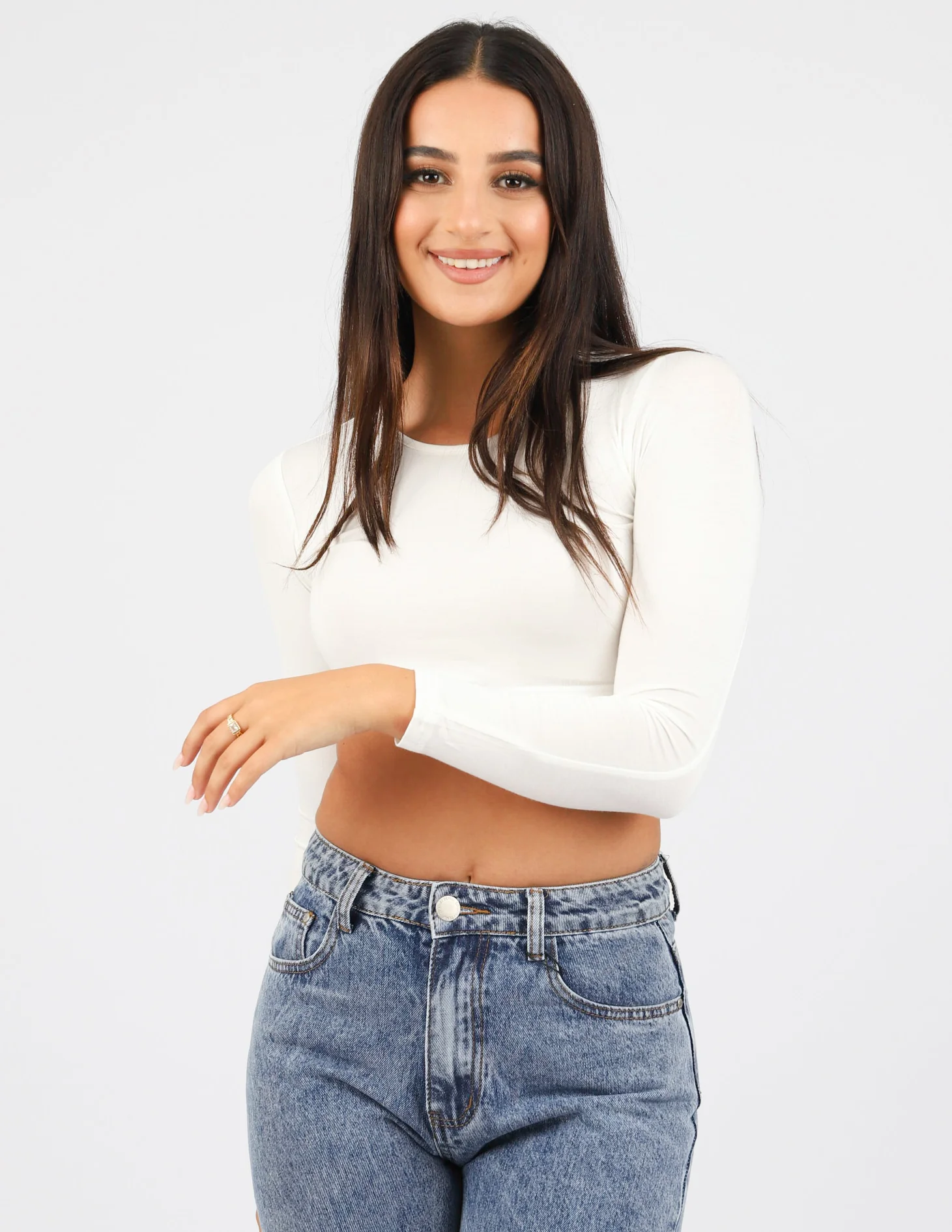 Round Neck Crop Body Top - Image 14