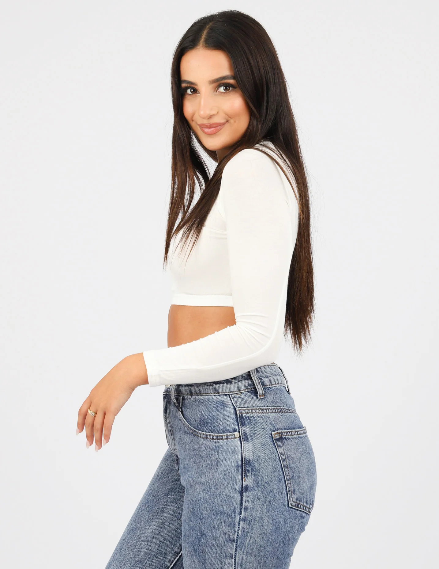 Round Neck Crop Body Top - Image 16