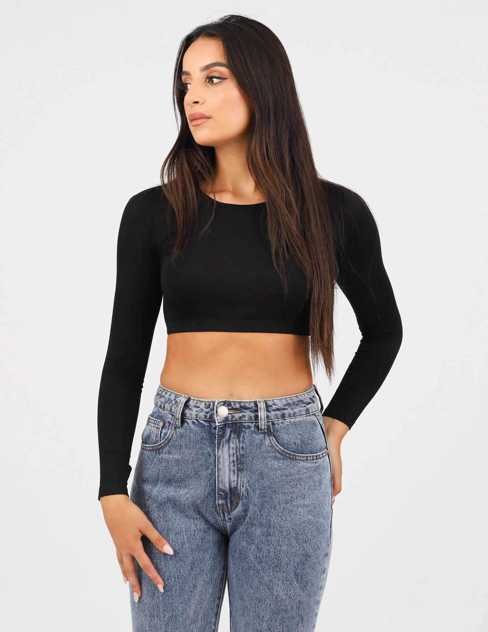 Round Neck Crop Body Top - Image 3