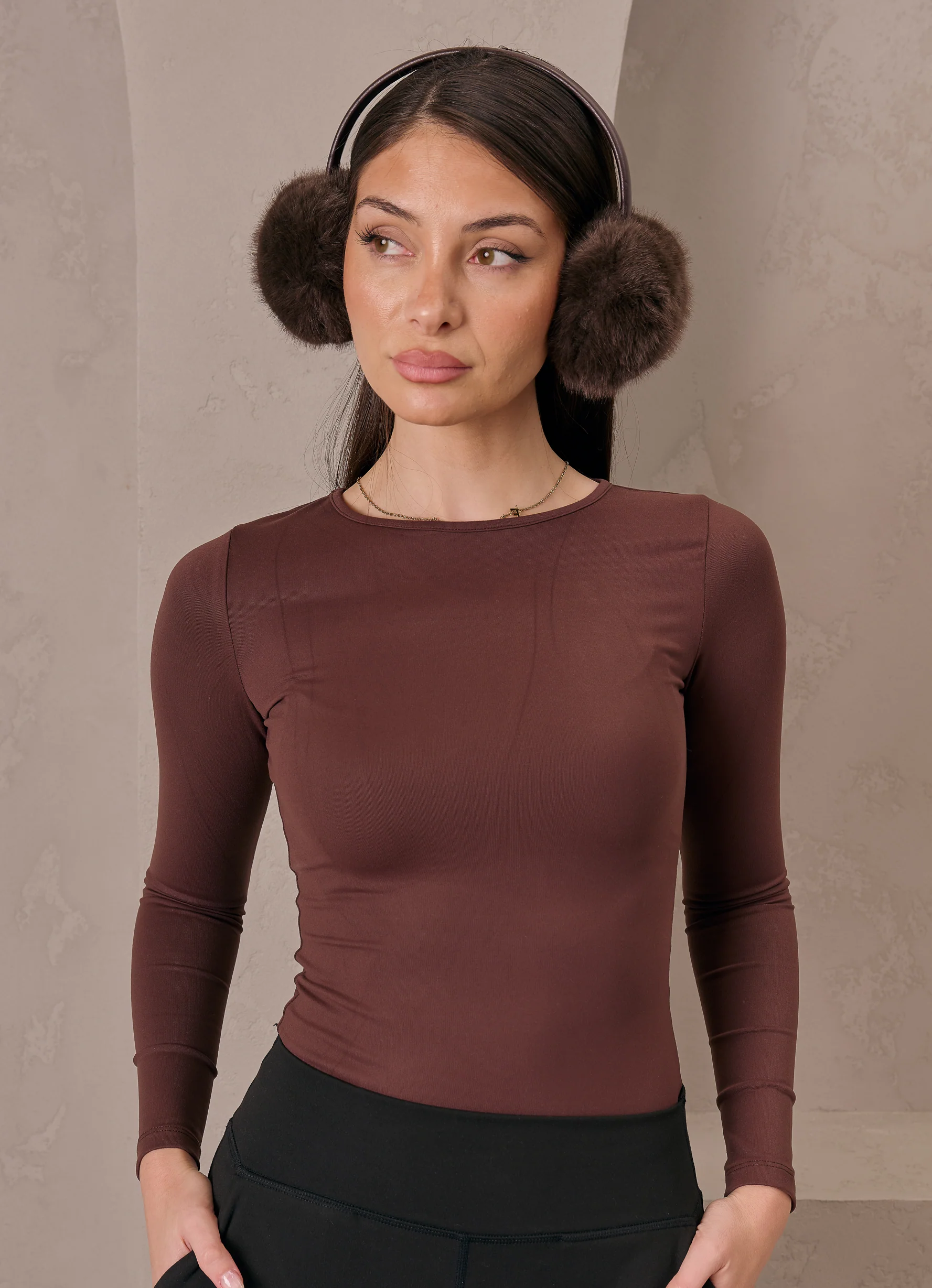 Round Neck Long Sleeve Body Suit