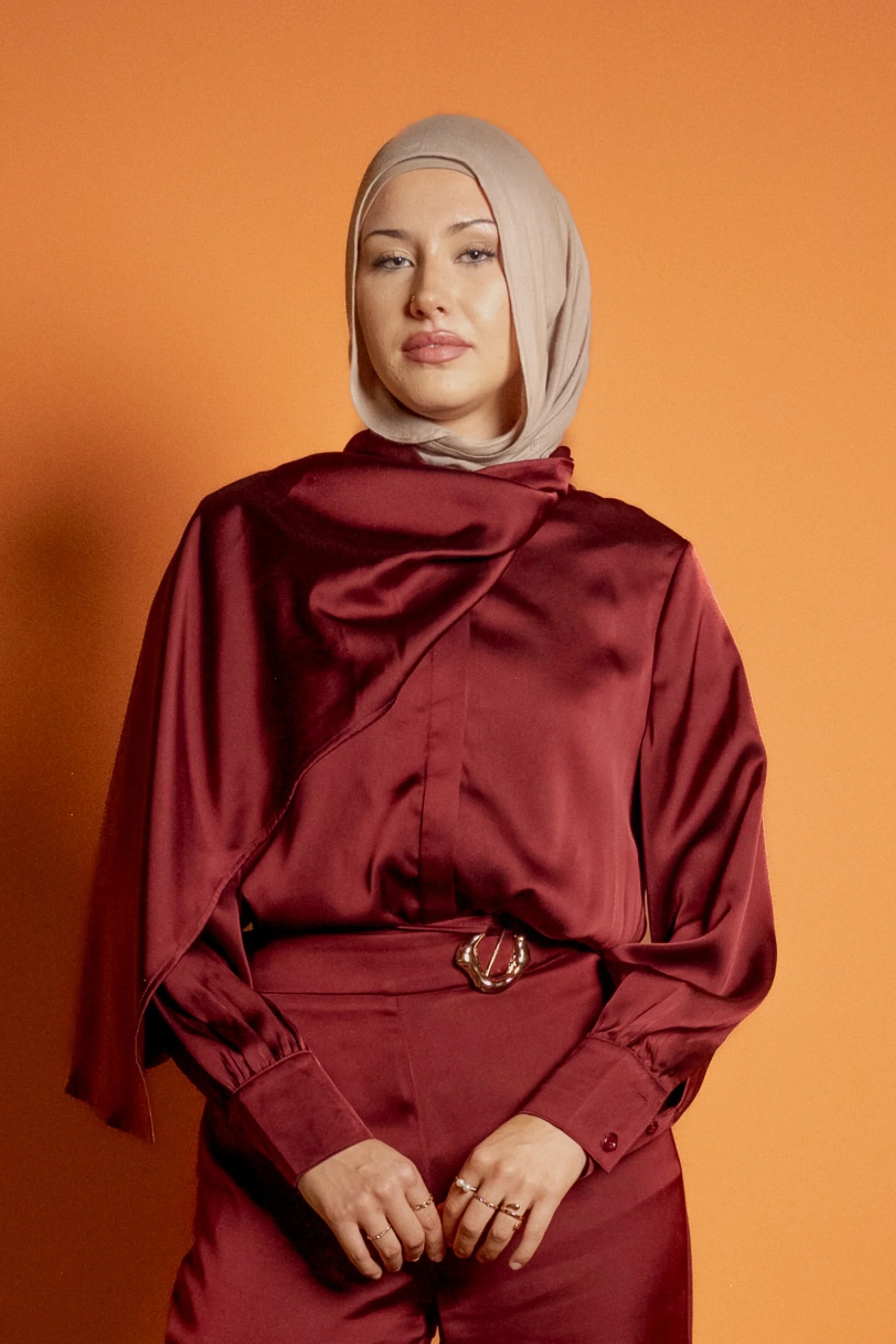 Runway Drape Collar Shirt - Image 5