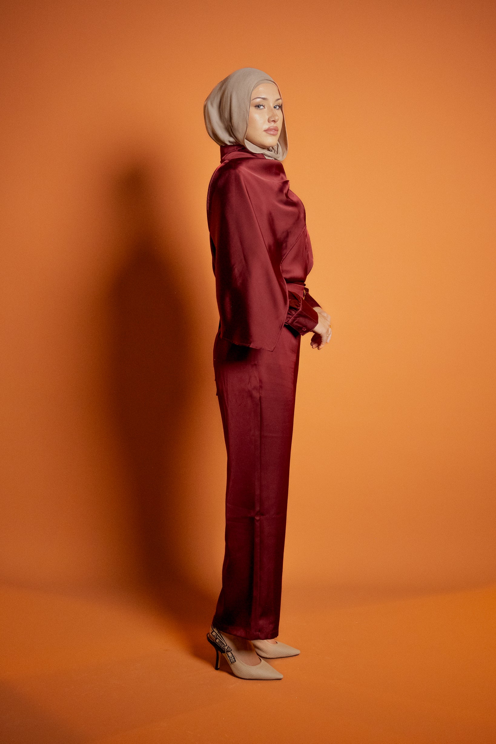 Runway Drape Collar Shirt - Image 7