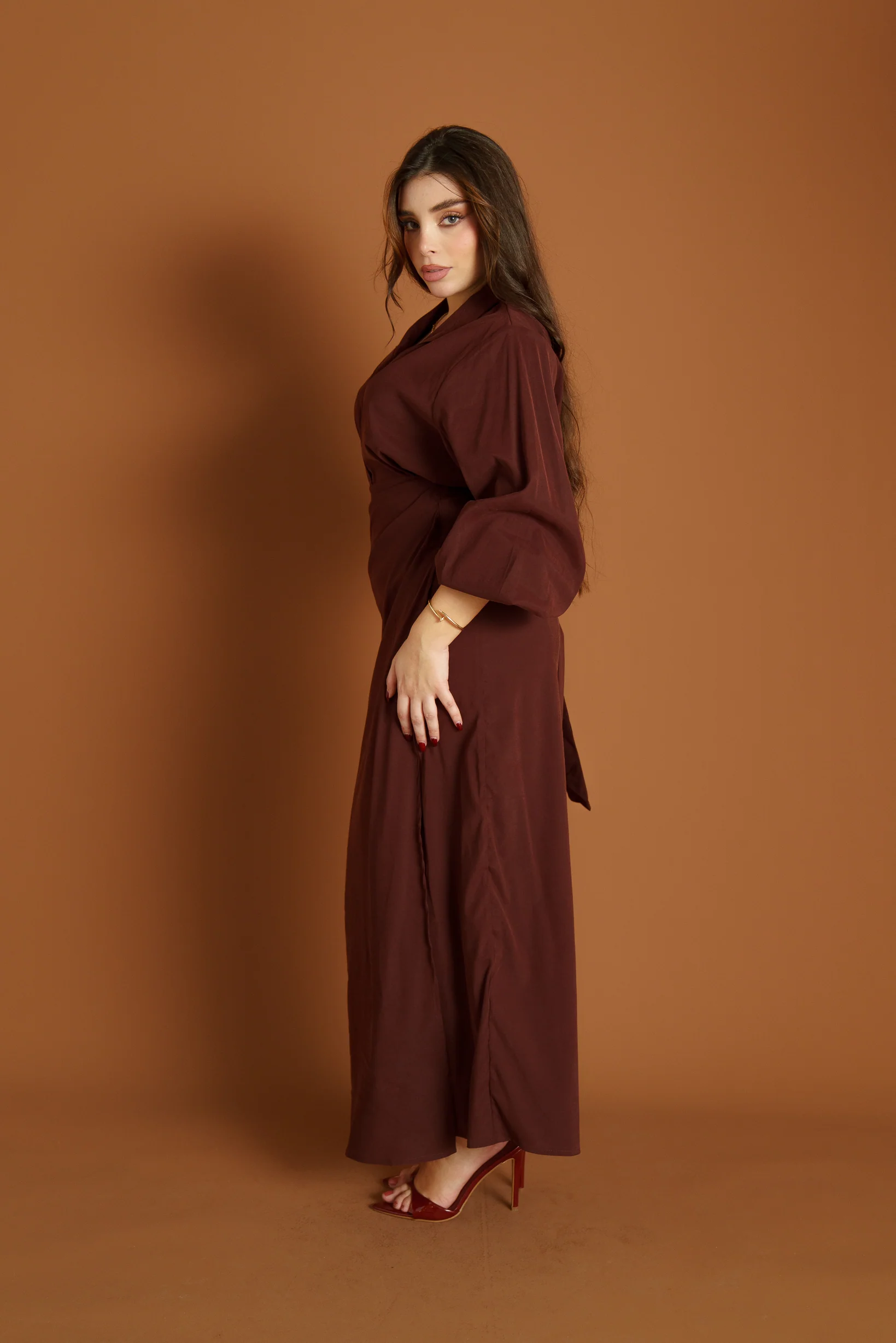 Runway Zeina Shirt Deep Rust Bundle - Image 3