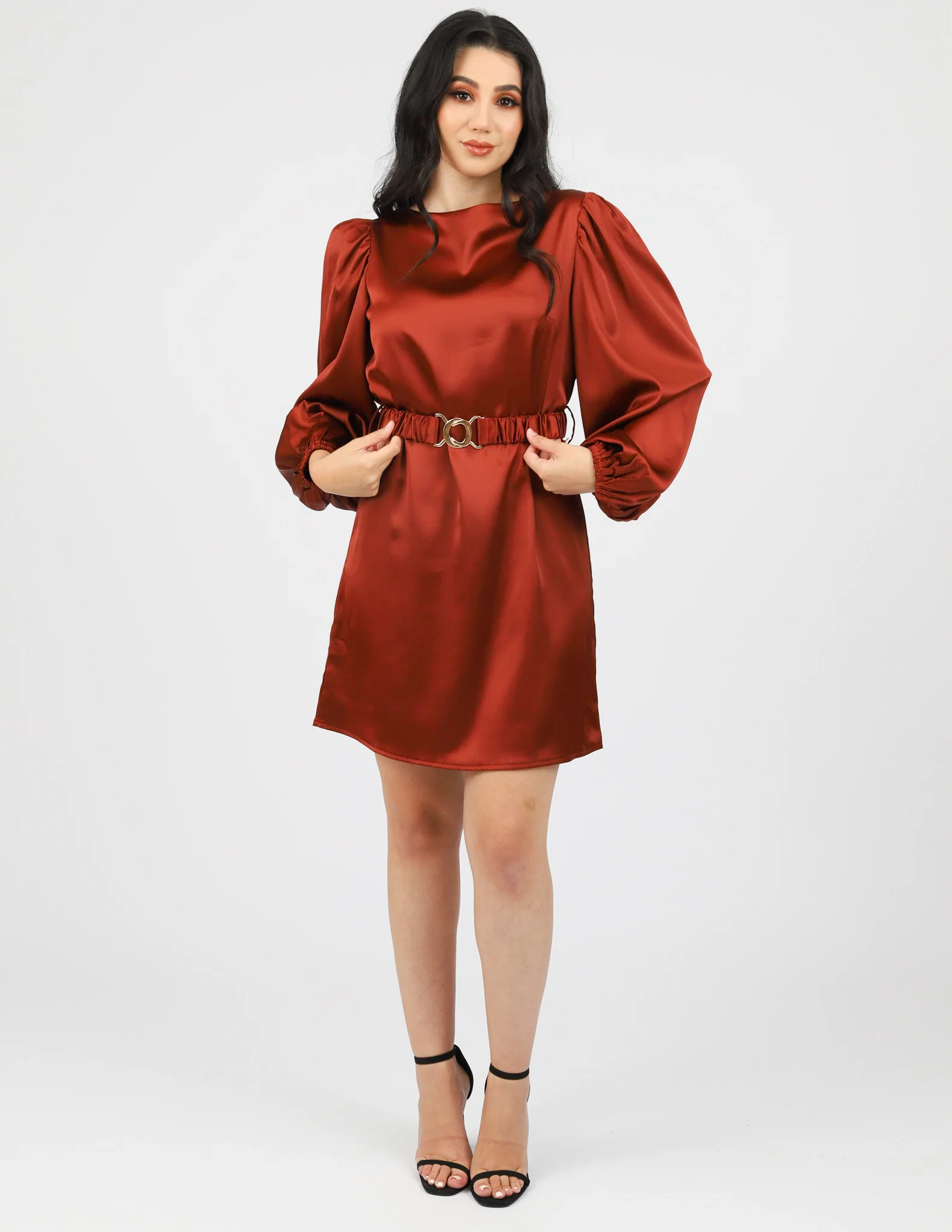 Sally Satin Rooj Belt Top - Image 2