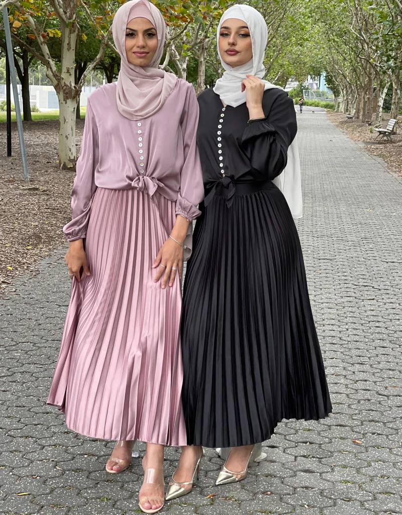 Satin Crop Tie Blouse - Image 11