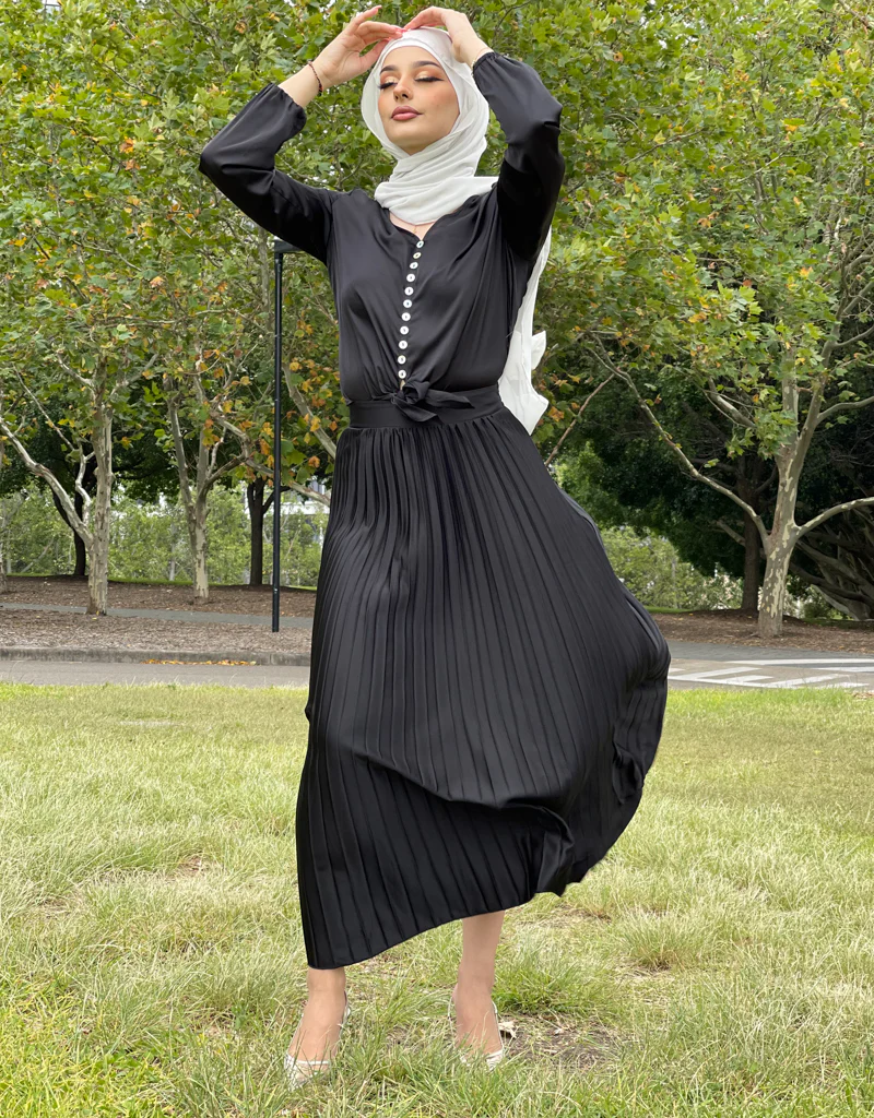 Satin Crop Tie Blouse - Image 6