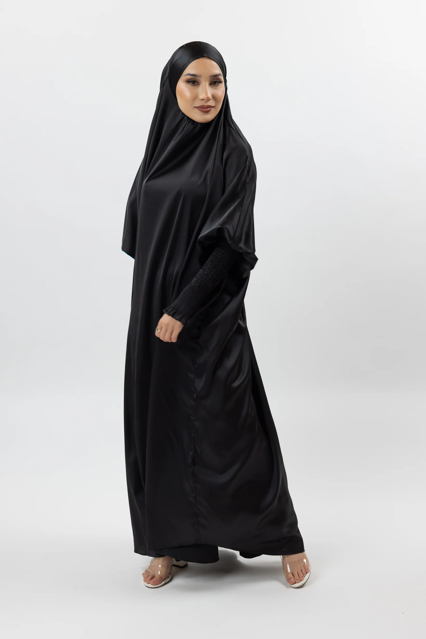 Satin Tie Back Maxi Jilbab - Image 12