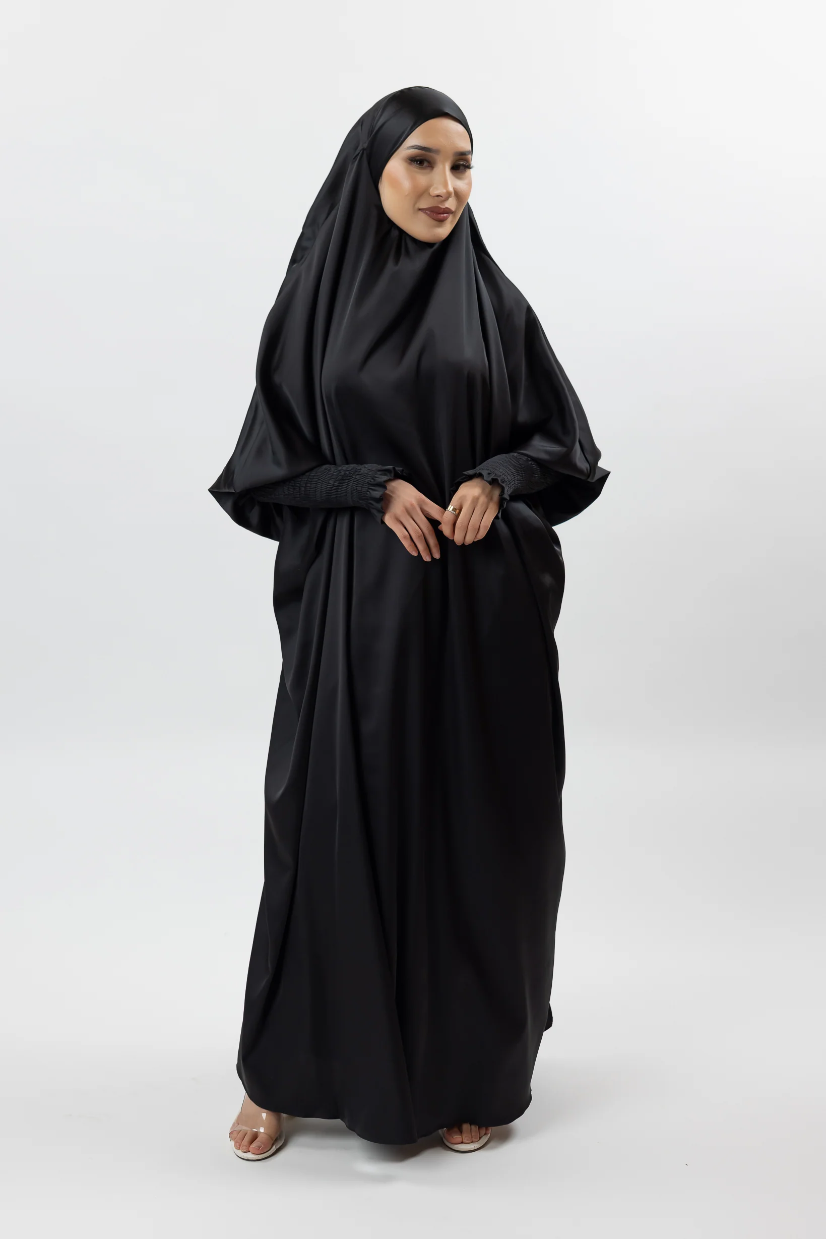 Satin Tie Back Maxi Jilbab - Image 15