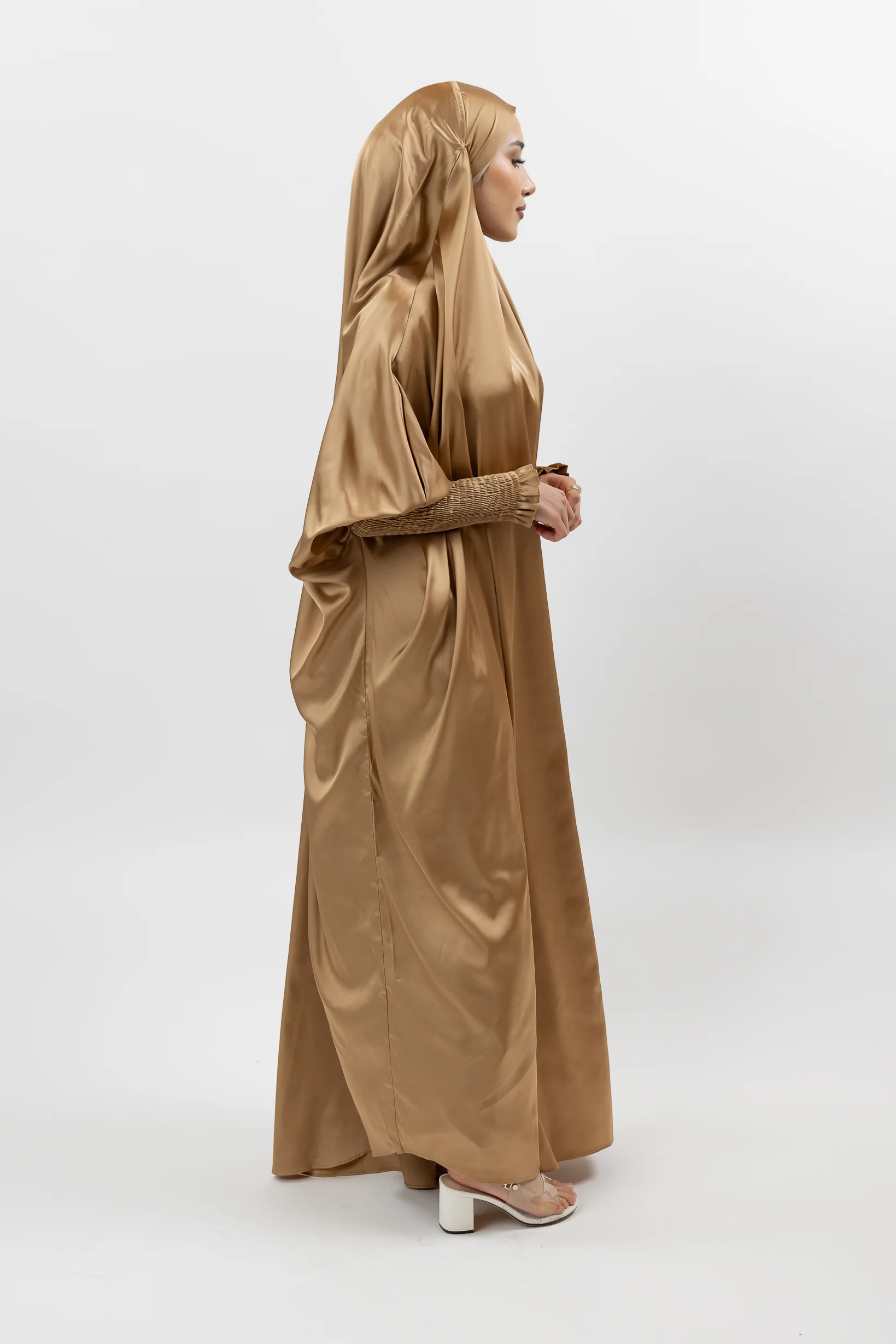 Satin Tie Back Maxi Jilbab - Image 5