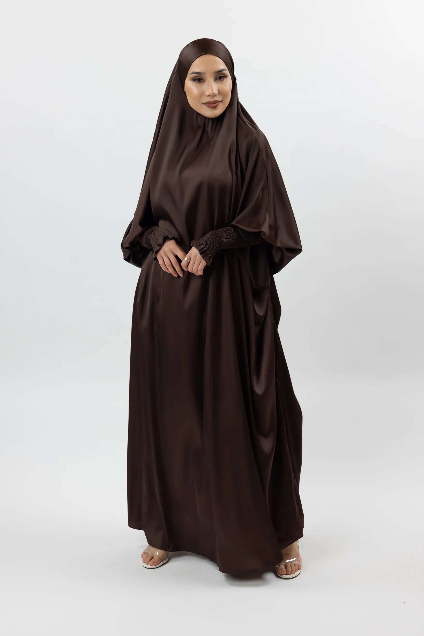 Satin Tie Back Maxi Jilbab - Image 6