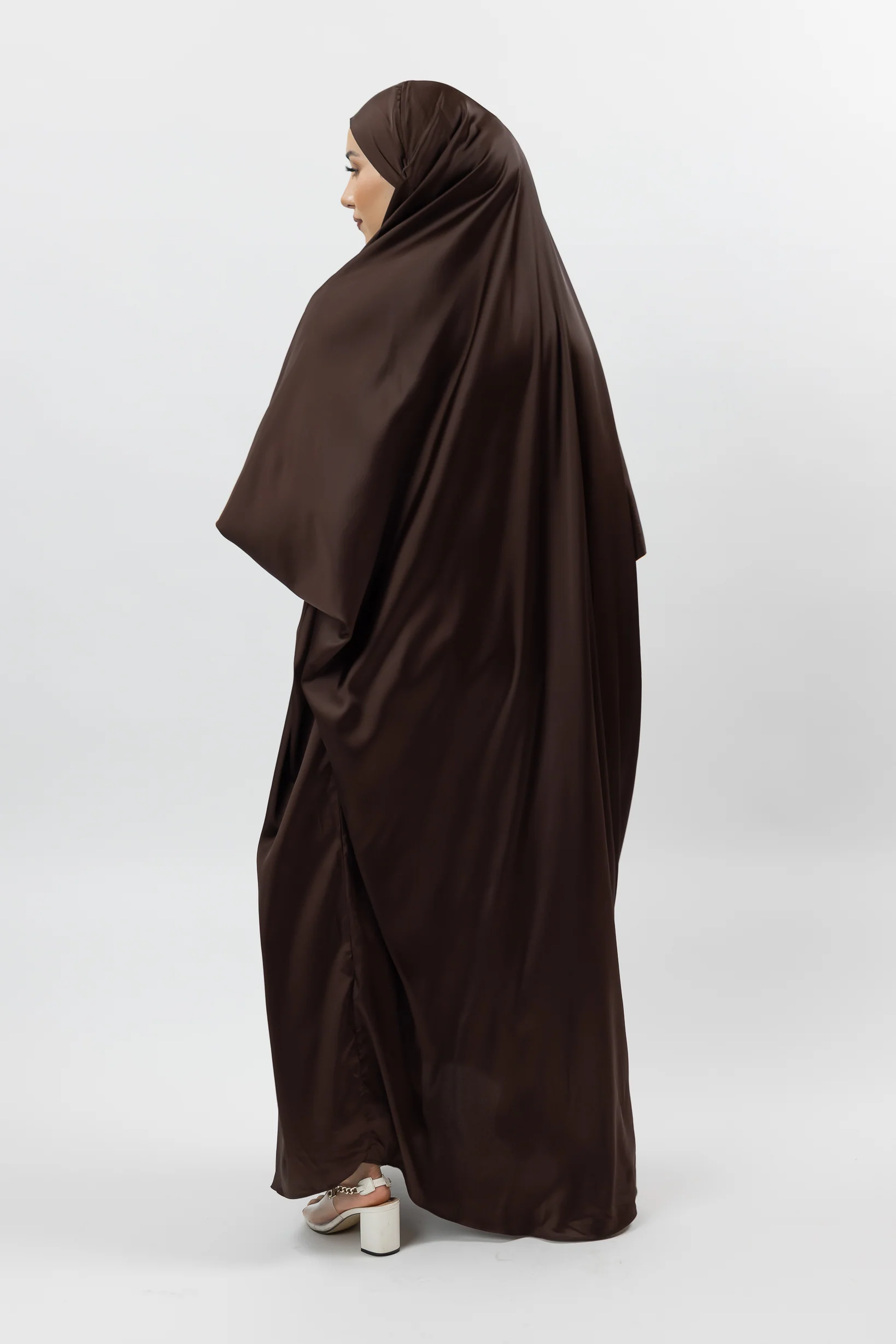 Satin Tie Back Maxi Jilbab - Image 8