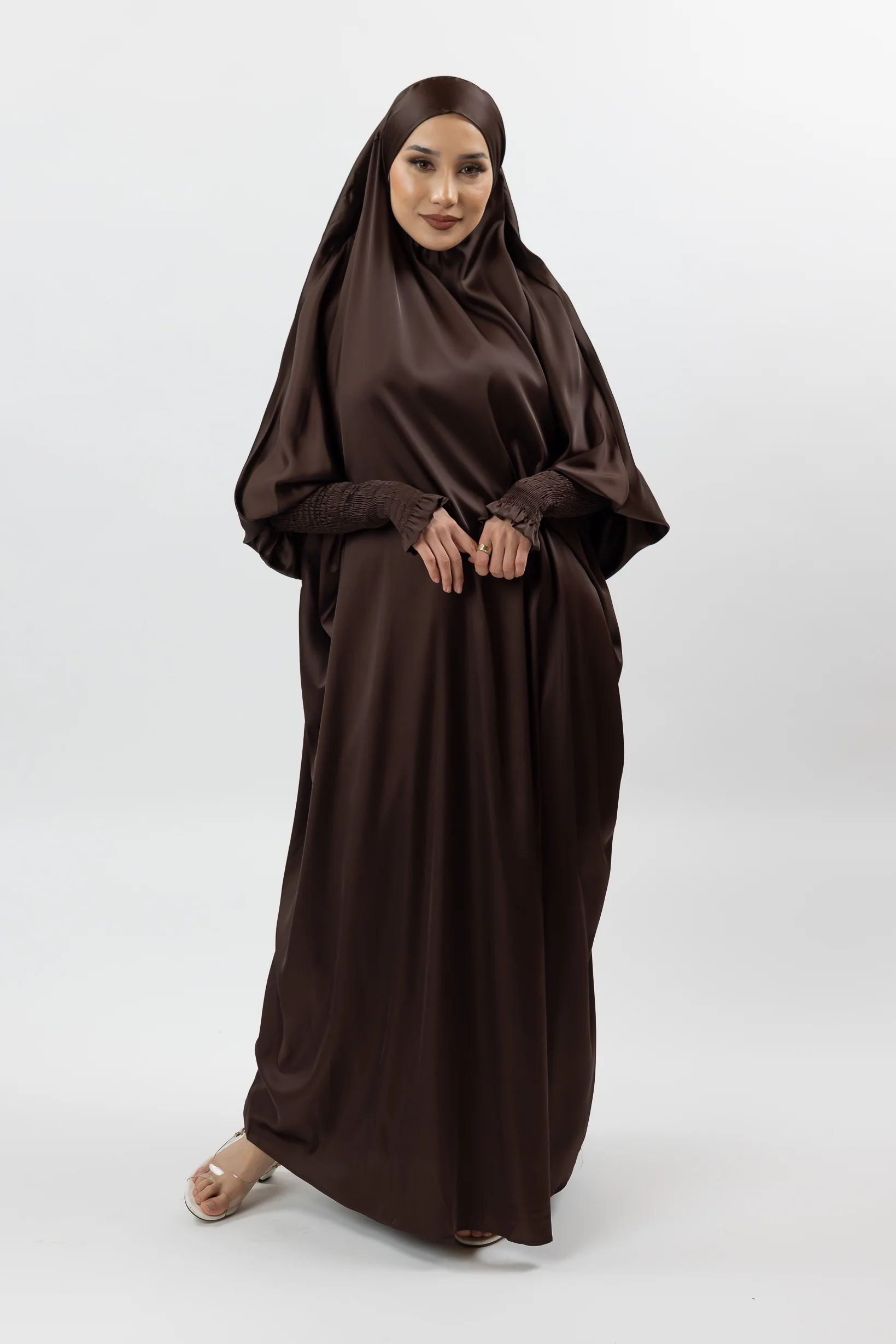 Satin Tie Back Maxi Jilbab - Image 9