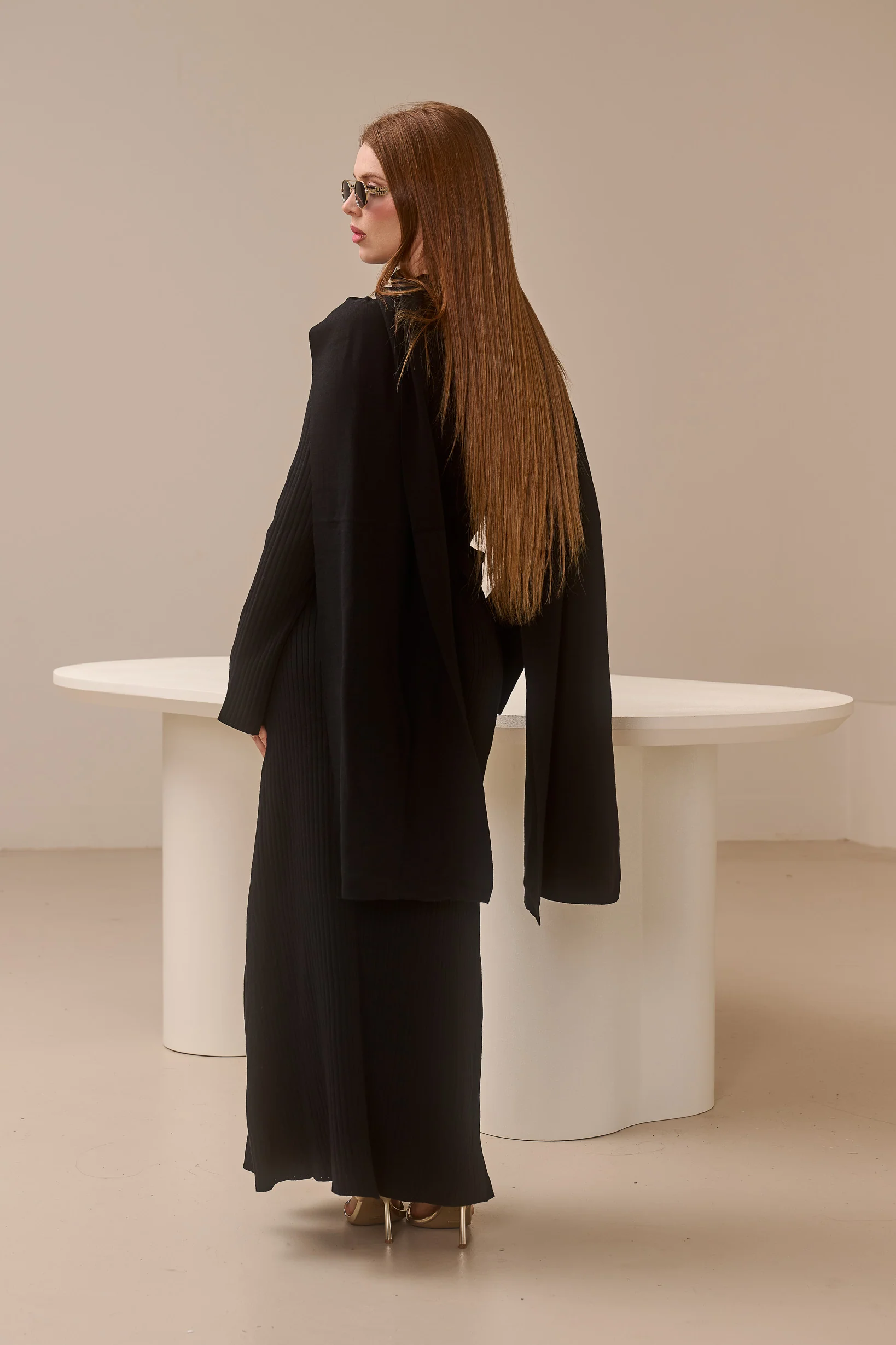 Scarlet Knit Scarf Dress - Image 17