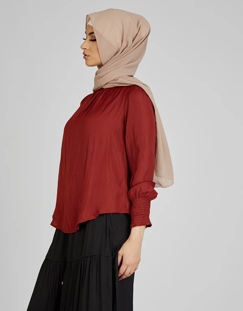 Scrunch Cuff Loop Blouse - Image 5