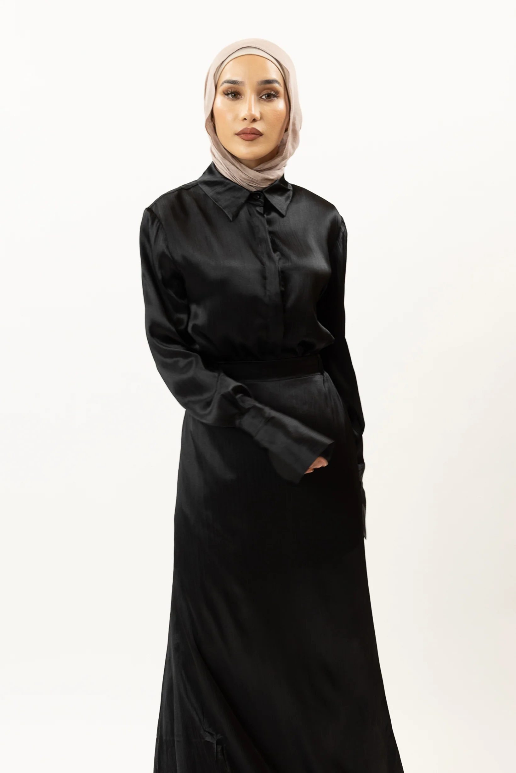 Serene Satin Split Top - Image 14