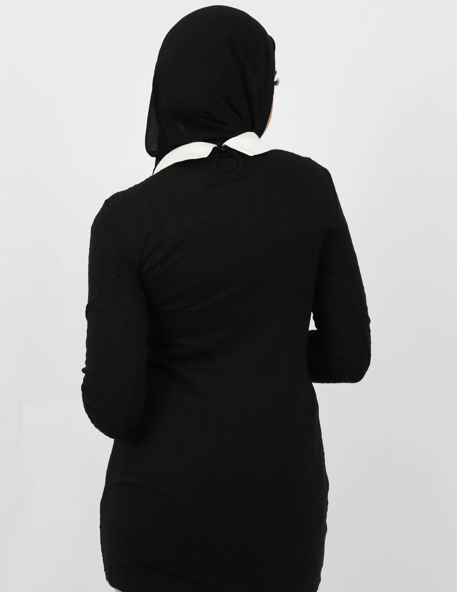 Shirt Underlay Knit Dress - Image 7