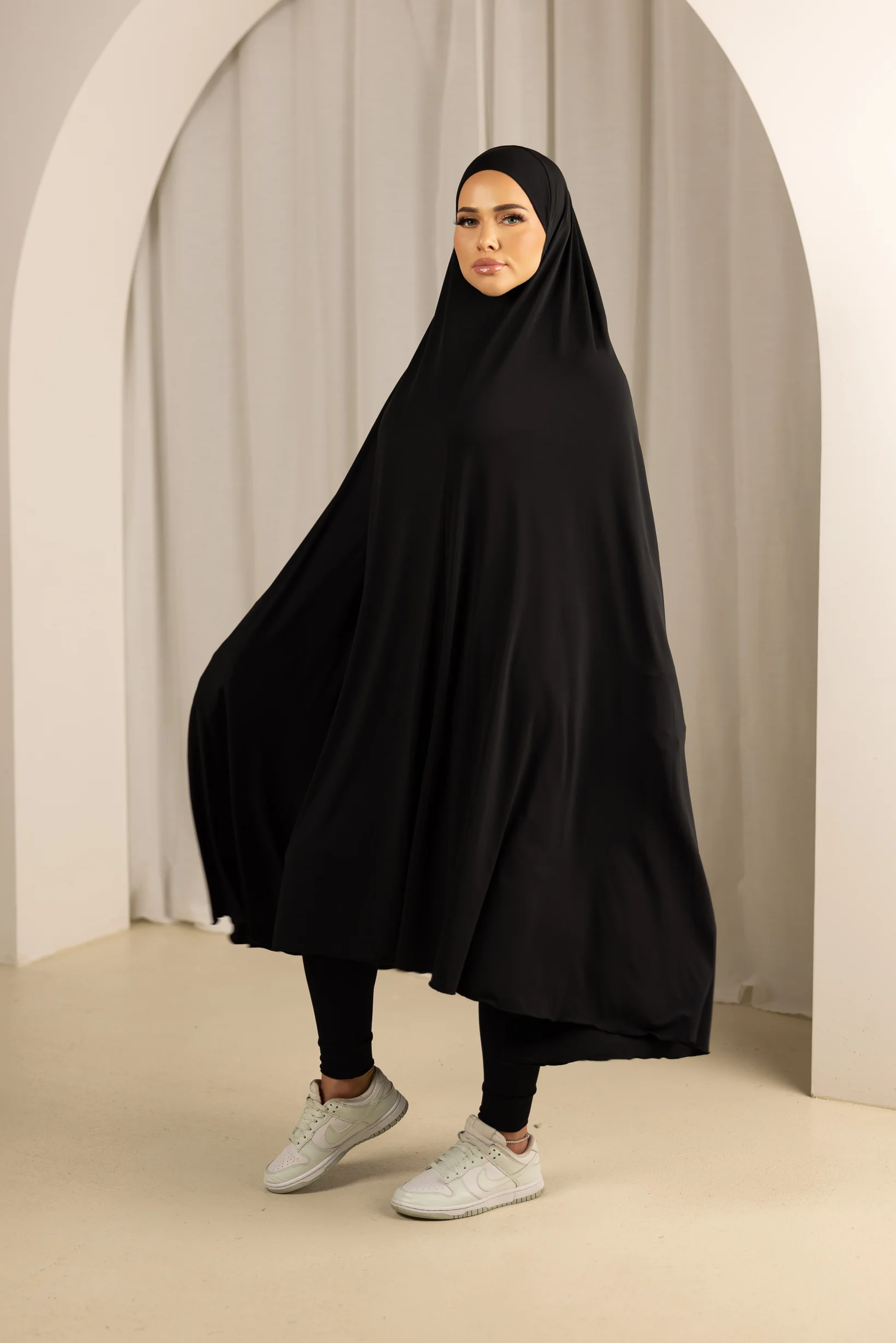 Sleeve Jilbab Smooth Fit - Shades of Black - Image 2