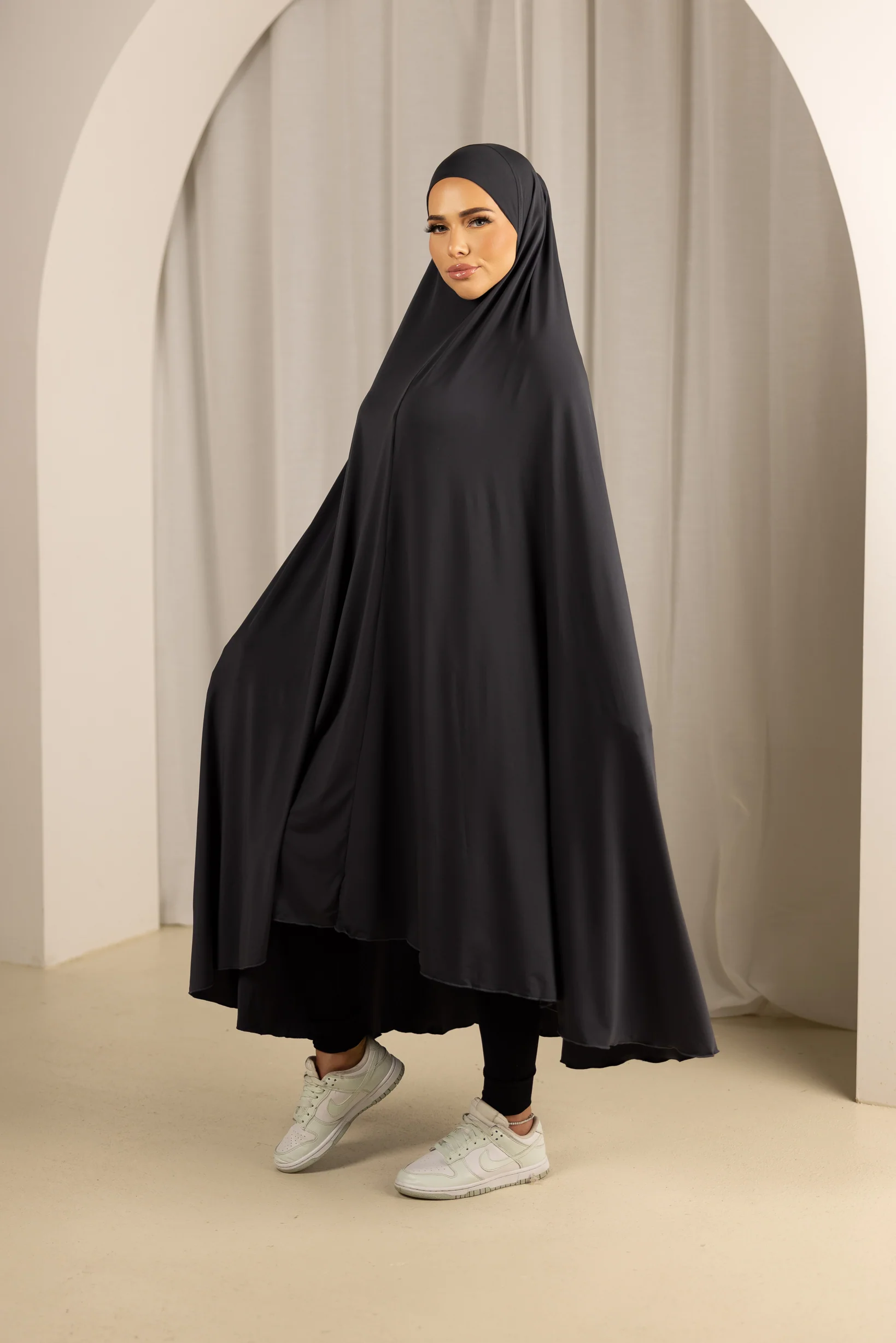 Sleeve Jilbab Smooth Fit - Shades of Black - Image 4