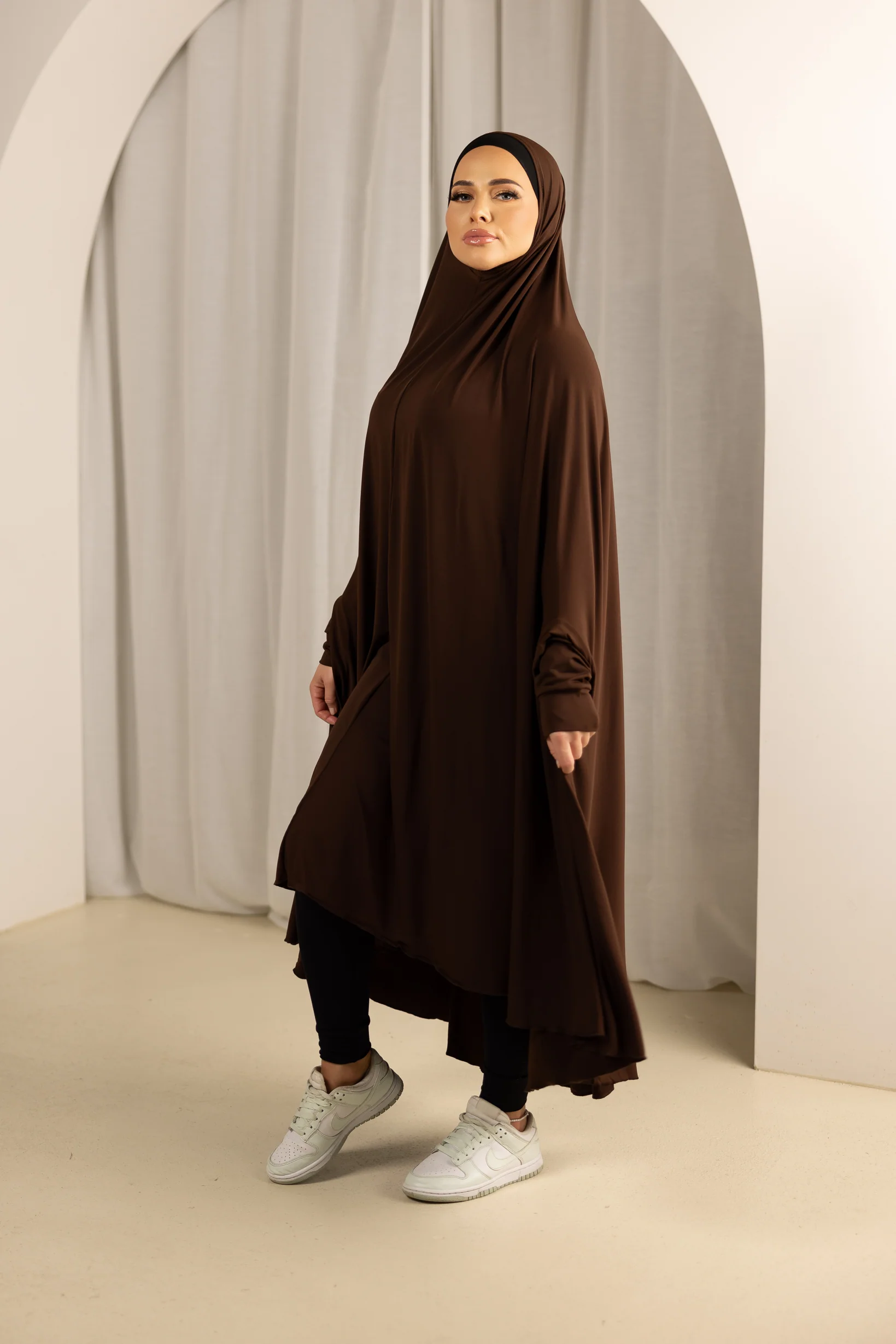 Sleeve Jilbab Smooth Fit - Shades of Brown - Image 7
