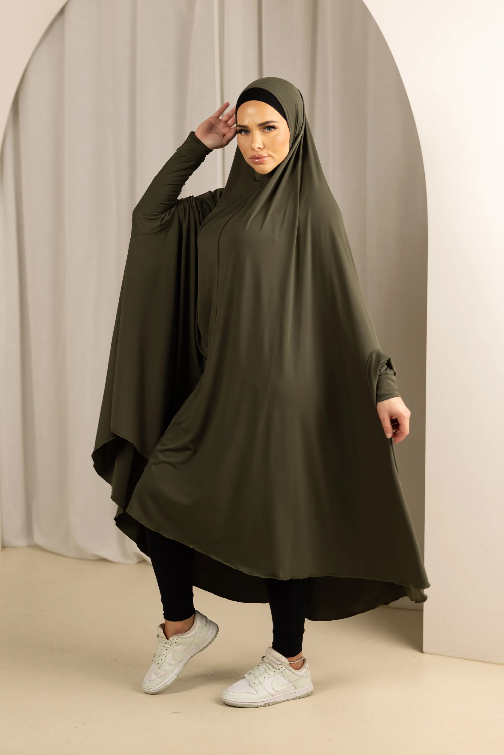 Sleeve Jilbab Smooth Fit - Shades of Green - Image 9